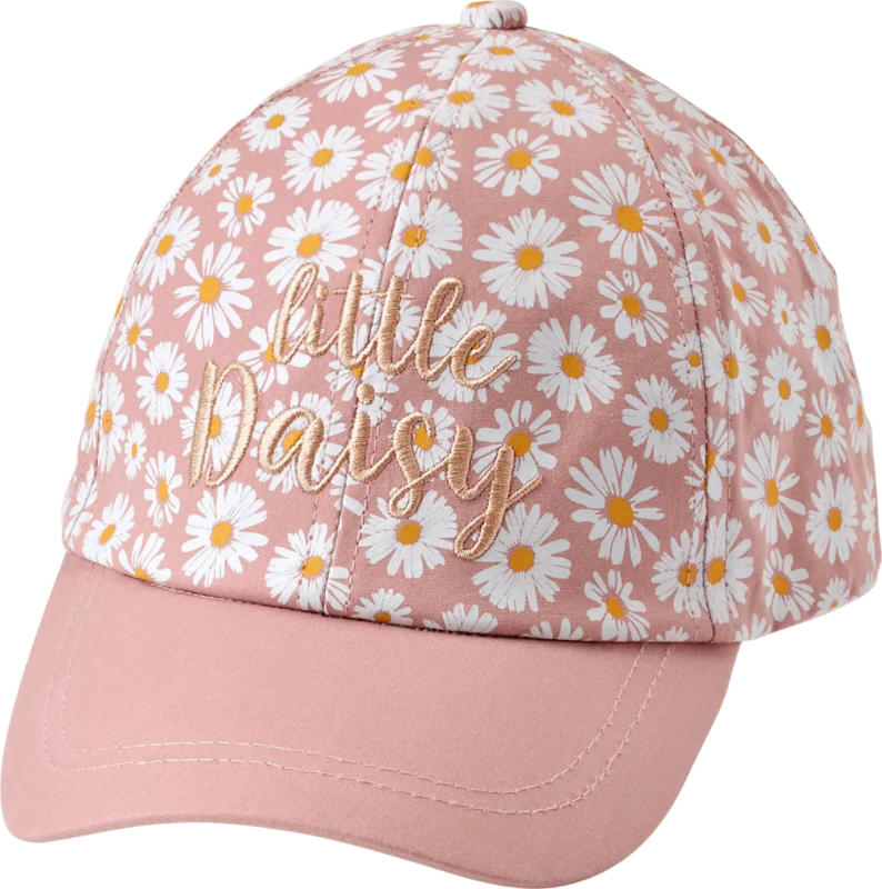 PUSBLU Basecap mit Blumen-Muster, rosa, Gr. 54/55