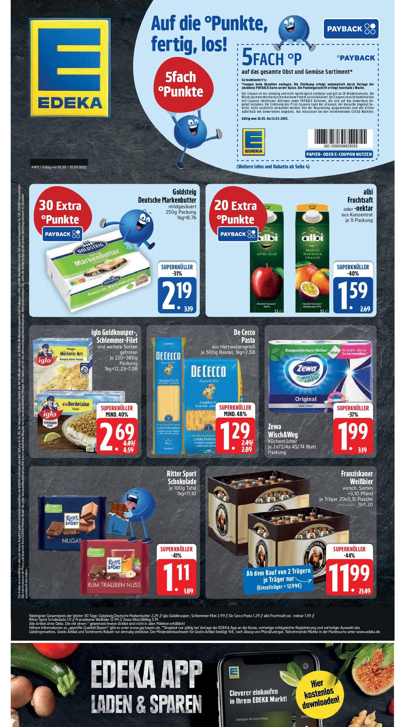 Edeka - EDEKA: Wochenangebote (ab 09.03.2025) » Angebote Online | Seite: 1 | Produkte: Franziskaner, Ritter sport, Äpfel, Zewa