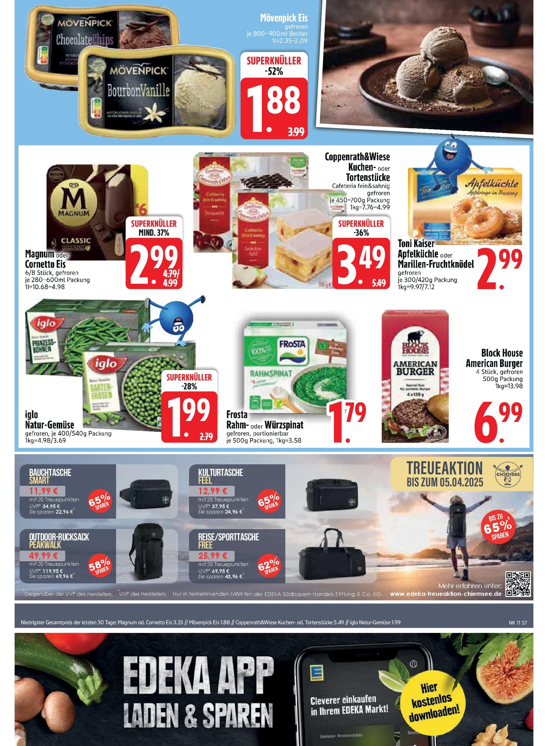 Edeka - EDEKA: Wochenangebote (ab 09.03.2025) » Angebote Online | Seite: 9 | Produkte: Iglo, Frosta, Movenpick eis, Eis