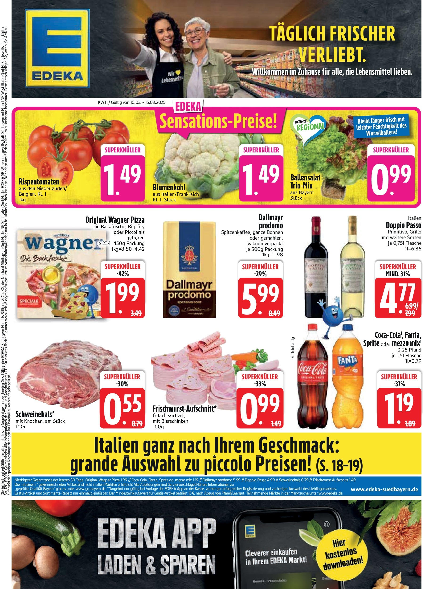 Edeka - EDEKA: Wochenangebote (ab 09.03.2025) » Angebote Online | Seite: 3 | Produkte: Fanta, Sprite, Doppio Passo, Pizza