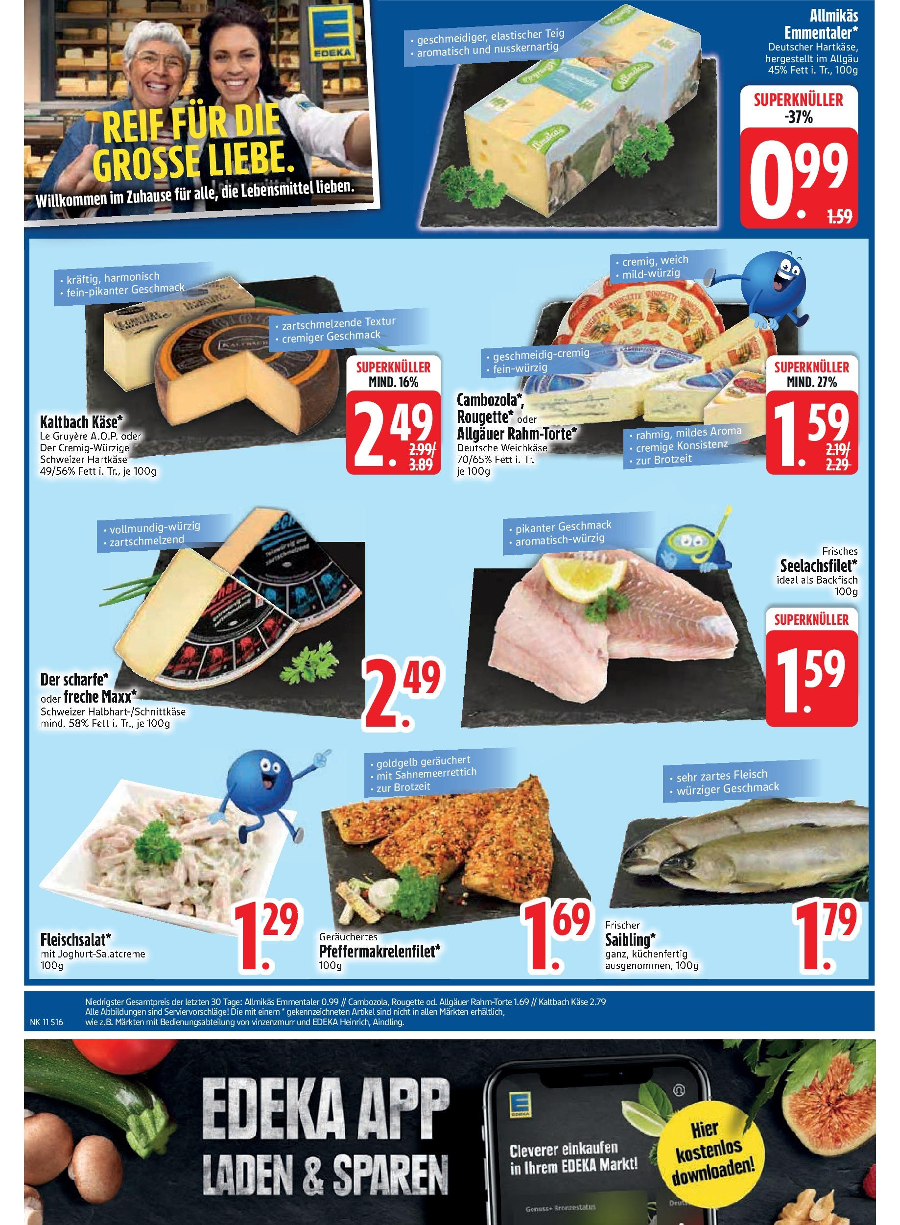 Edeka - EDEKA: Wochenangebote (ab 09.03.2025) » Angebote Online | Seite: 18 | Produkte: Käse, Joghurt, Fleisch