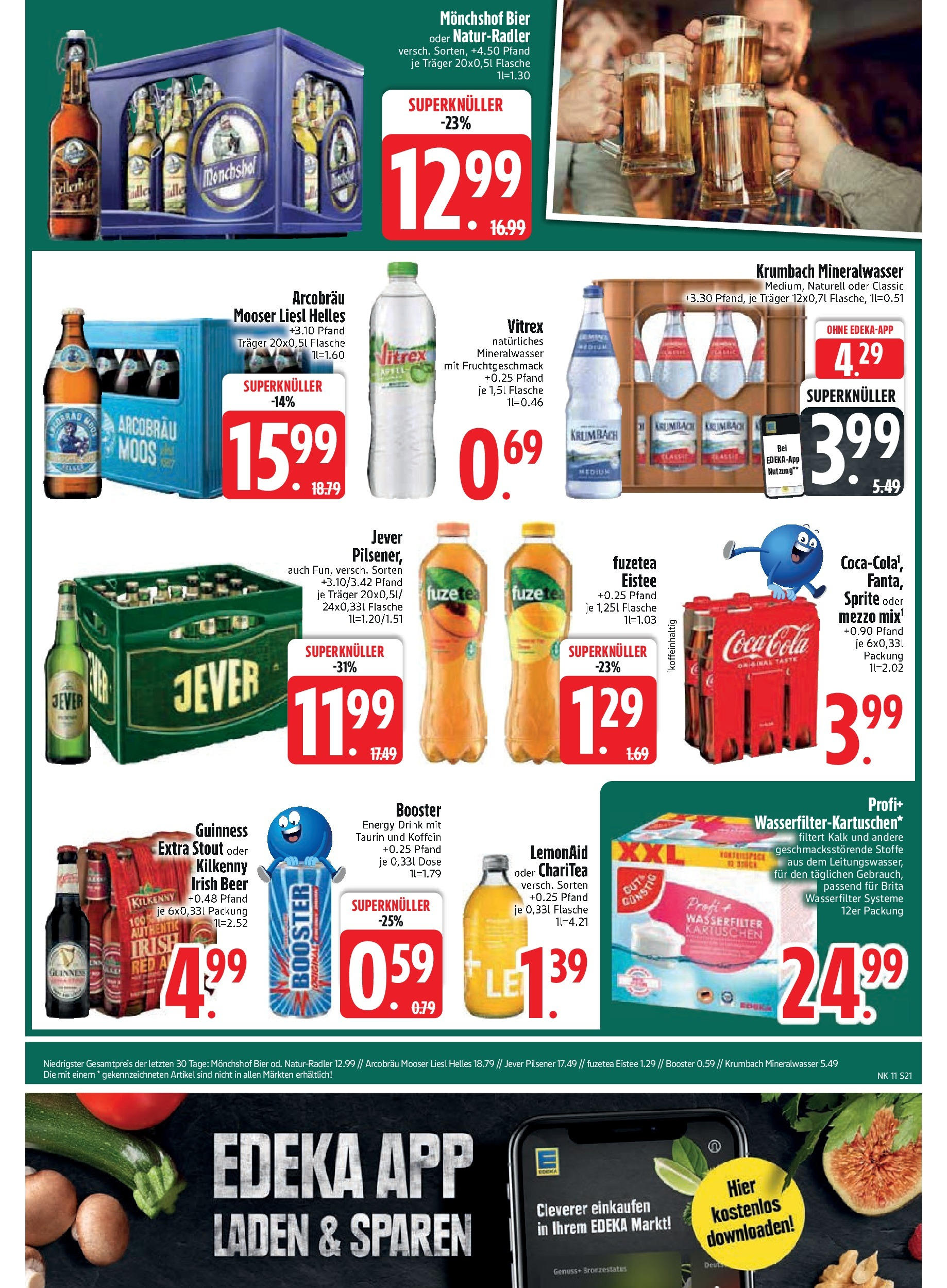 Edeka - EDEKA: Wochenangebote (ab 09.03.2025) » Angebote Online | Seite: 23 | Produkte: Mezzo mix, Coca cola, Energy, Jever