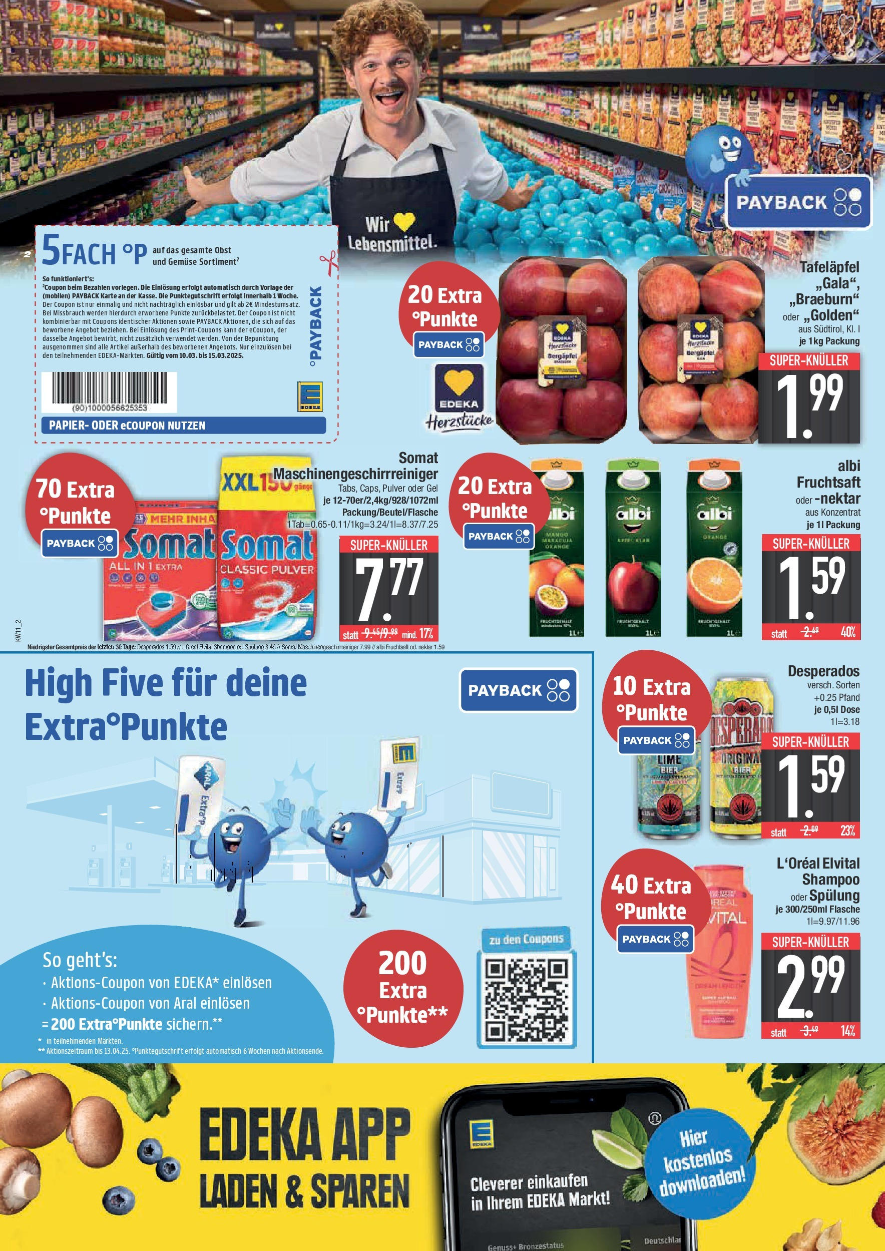 Edeka - E center: Wochenangebote (ab 09.03.2025) » Angebote Online | Seite: 2 | Produkte: Shampoo, Spülung, Obst, Fruchtsaft