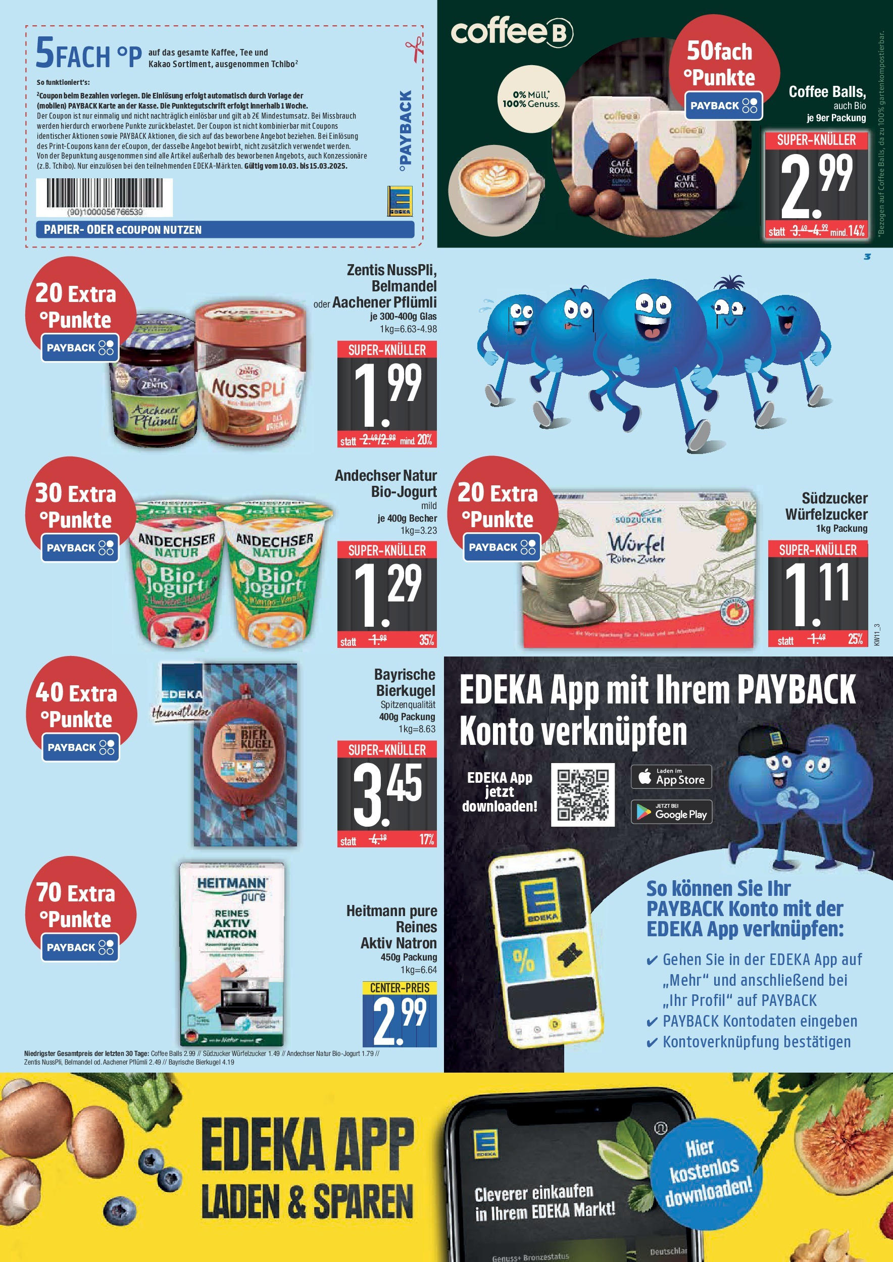 Edeka - E center: Wochenangebote (ab 09.03.2025) » Angebote Online | Seite: 3 | Produkte: Top, Zucker