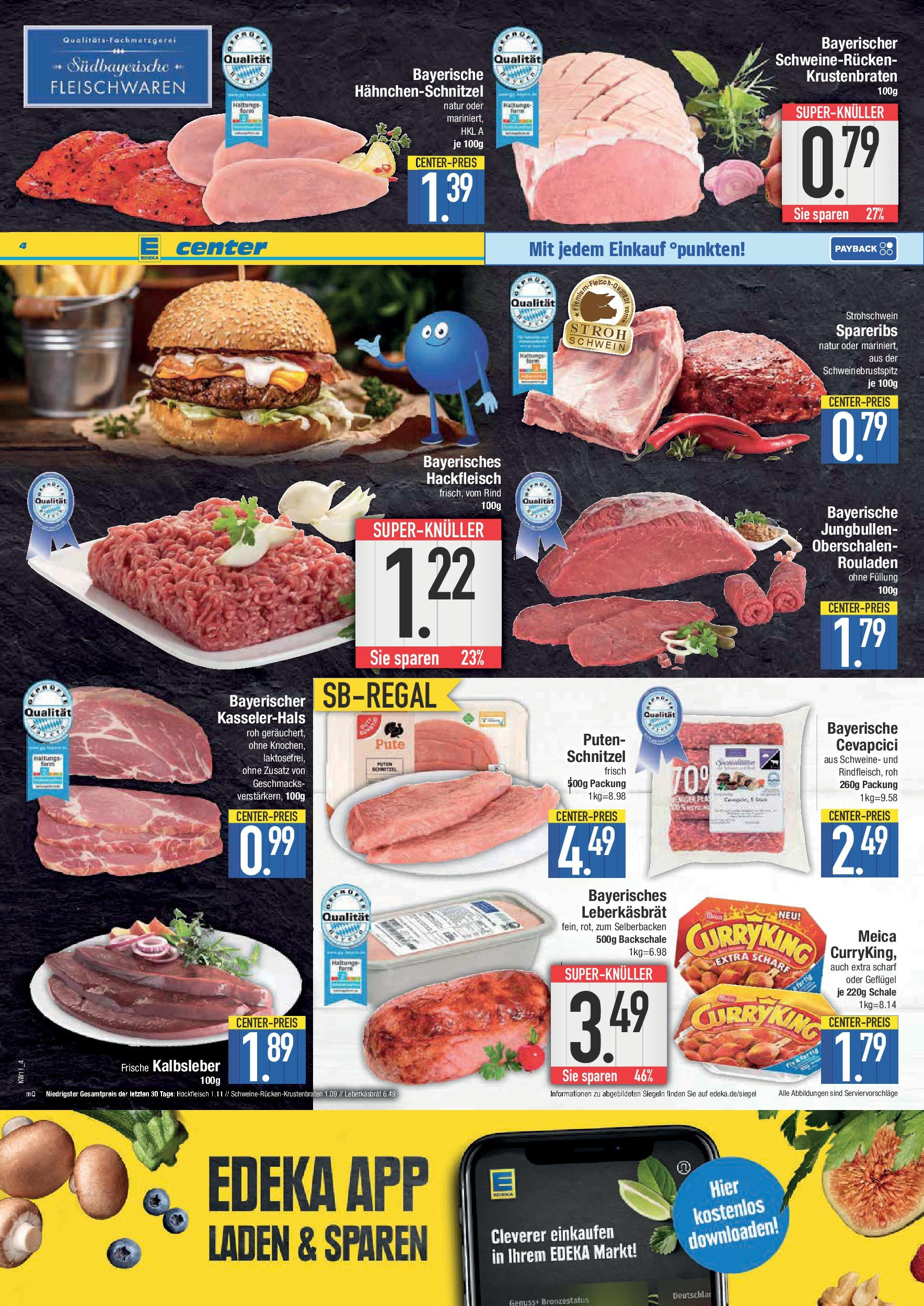 Edeka - E center: Wochenangebote (ab 09.03.2025) » Angebote Online | Seite: 4 | Produkte: Pute, Cevapcici, Schnitzel, Meica