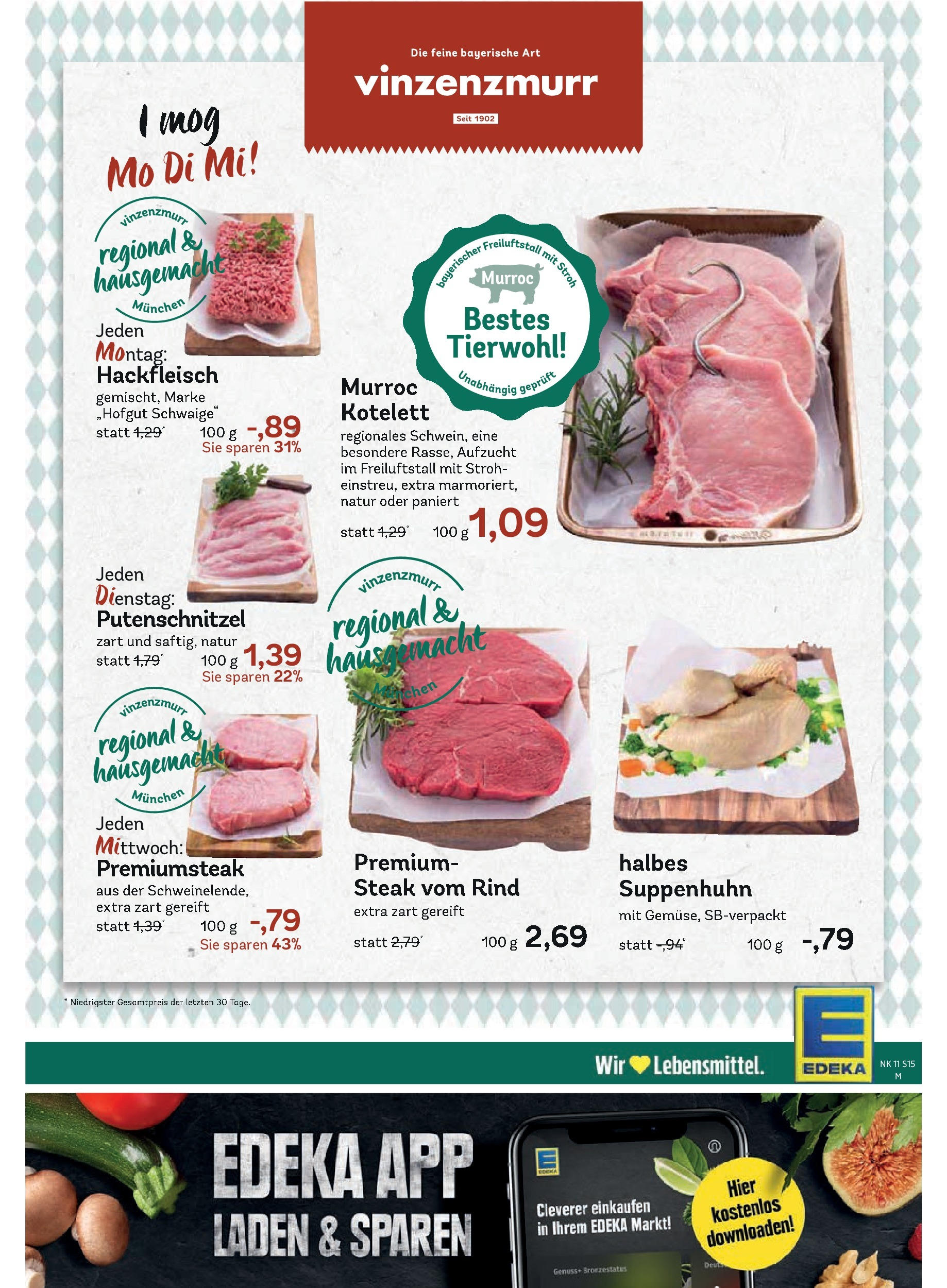 Edeka - EDEKA: Wochenangebote (ab 09.03.2025) » Angebote Online | Seite: 17 | Produkte: Putenschnitzel, Steak, Hackfleisch