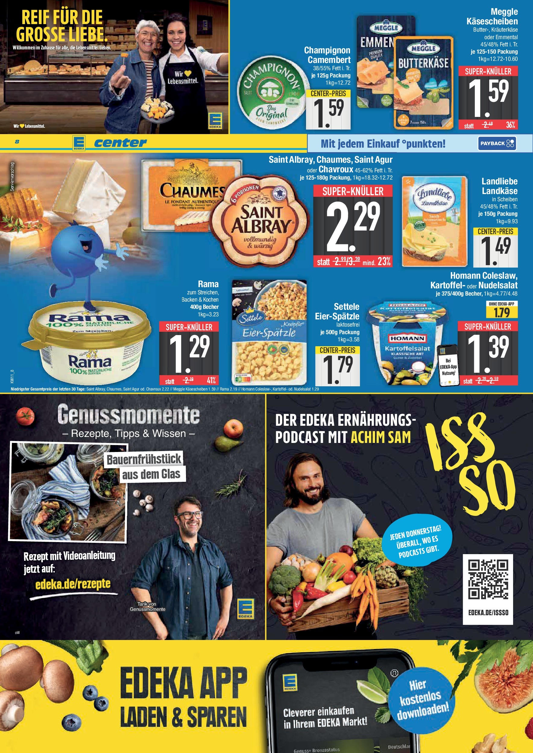 Edeka - E center: Wochenangebote (ab 09.03.2025) » Angebote Online | Seite: 8 | Produkte: Rama