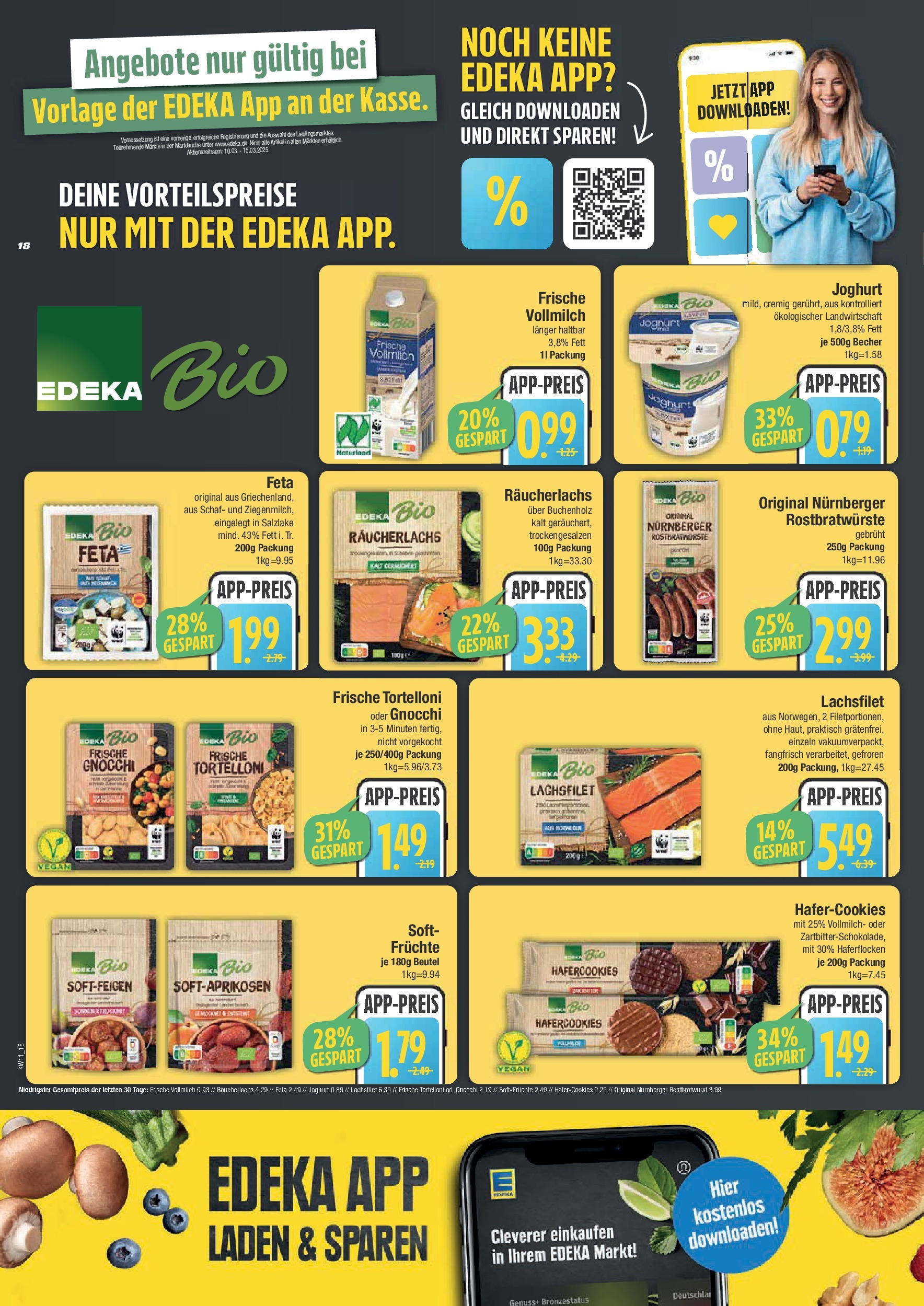 Edeka - E center: Wochenangebote (ab 09.03.2025) » Angebote Online | Seite: 18 | Produkte: Feta, Joghurt, Räucherlachs