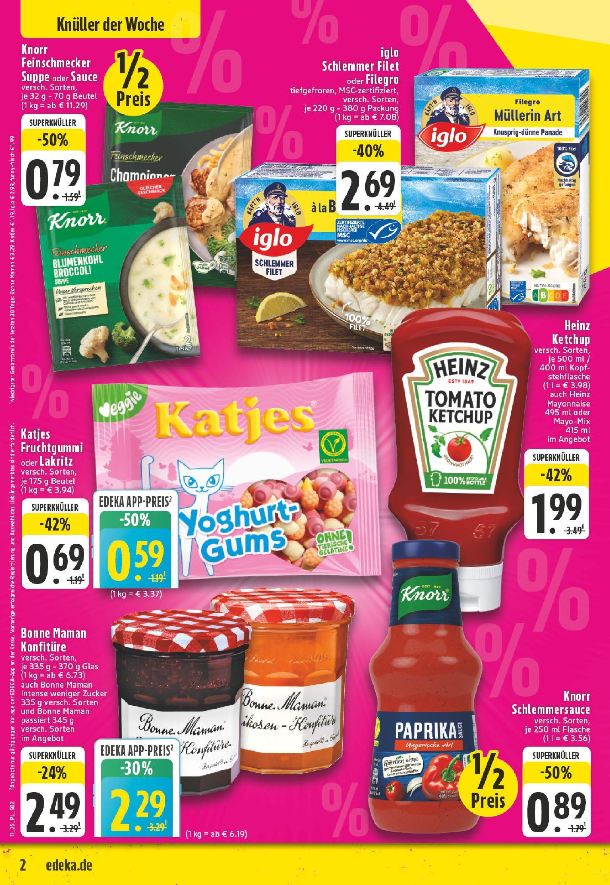 Edeka - EDEKA: Wochenangebote (ab 09.03.2025) » Angebote Online | Seite: 2 | Produkte: Katjes, Knorr, Mayonnaise, Zucker