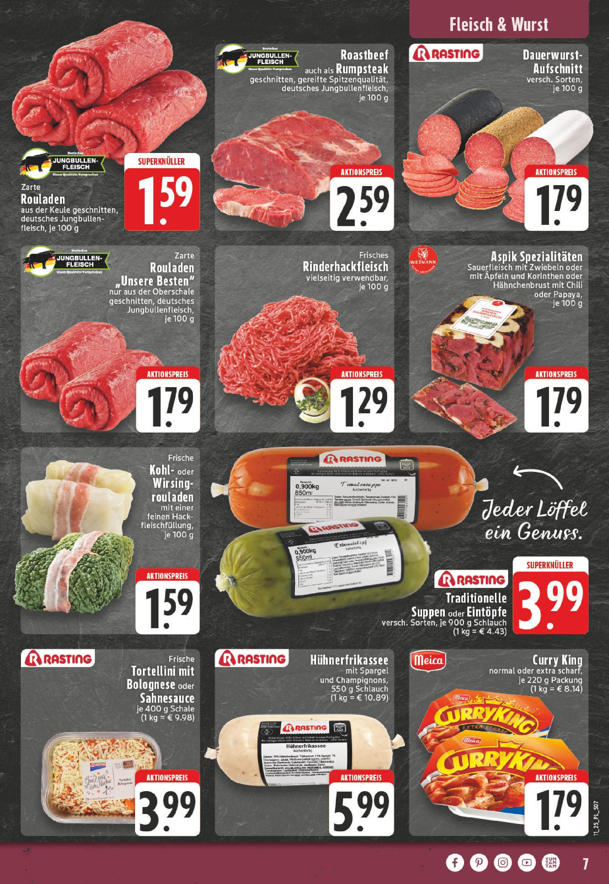 Edeka - EDEKA: Wochenangebote (ab 09.03.2025) » Angebote Online | Seite: 7 | Produkte: Spargel, Roastbeef, Meica, Wurst