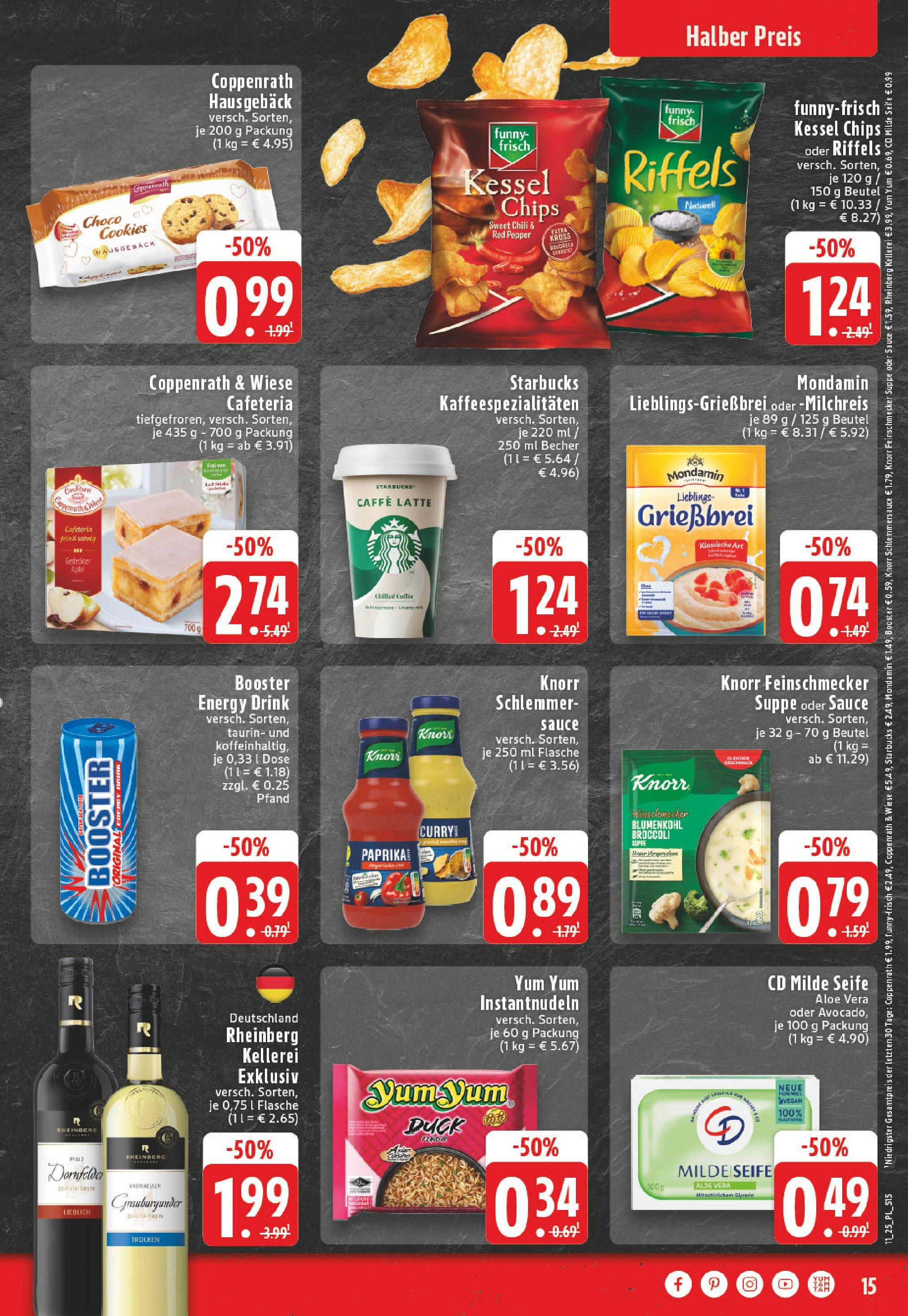 Edeka - EDEKA: Wochenangebote (ab 09.03.2025) » Angebote Online | Seite: 15 | Produkte: Funny frisch, Starbucks, Knorr, Seife