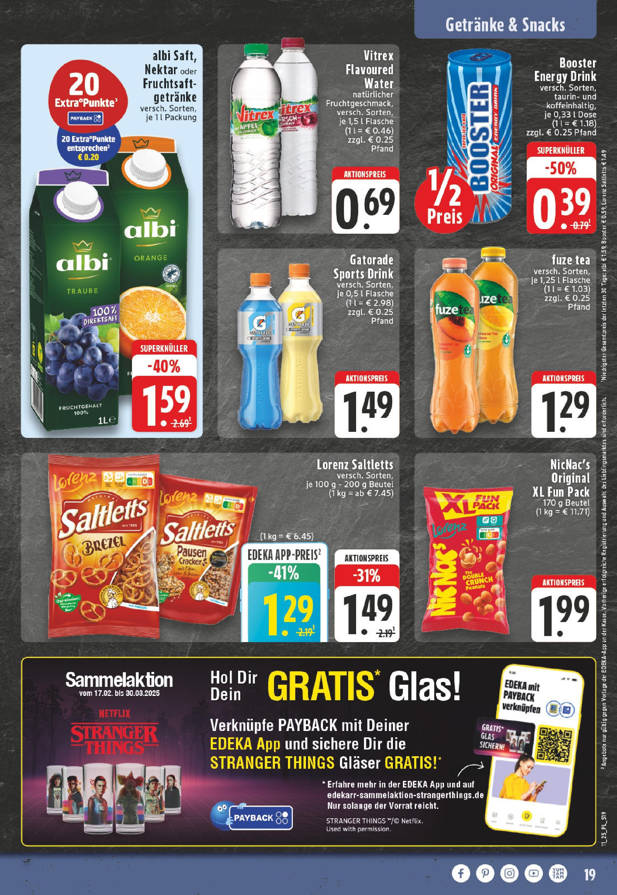 Edeka - EDEKA: Wochenangebote (ab 09.03.2025) » Angebote Online | Seite: 19 | Produkte: Fuze tea, Energy, Äpfel, Fruchtsaft