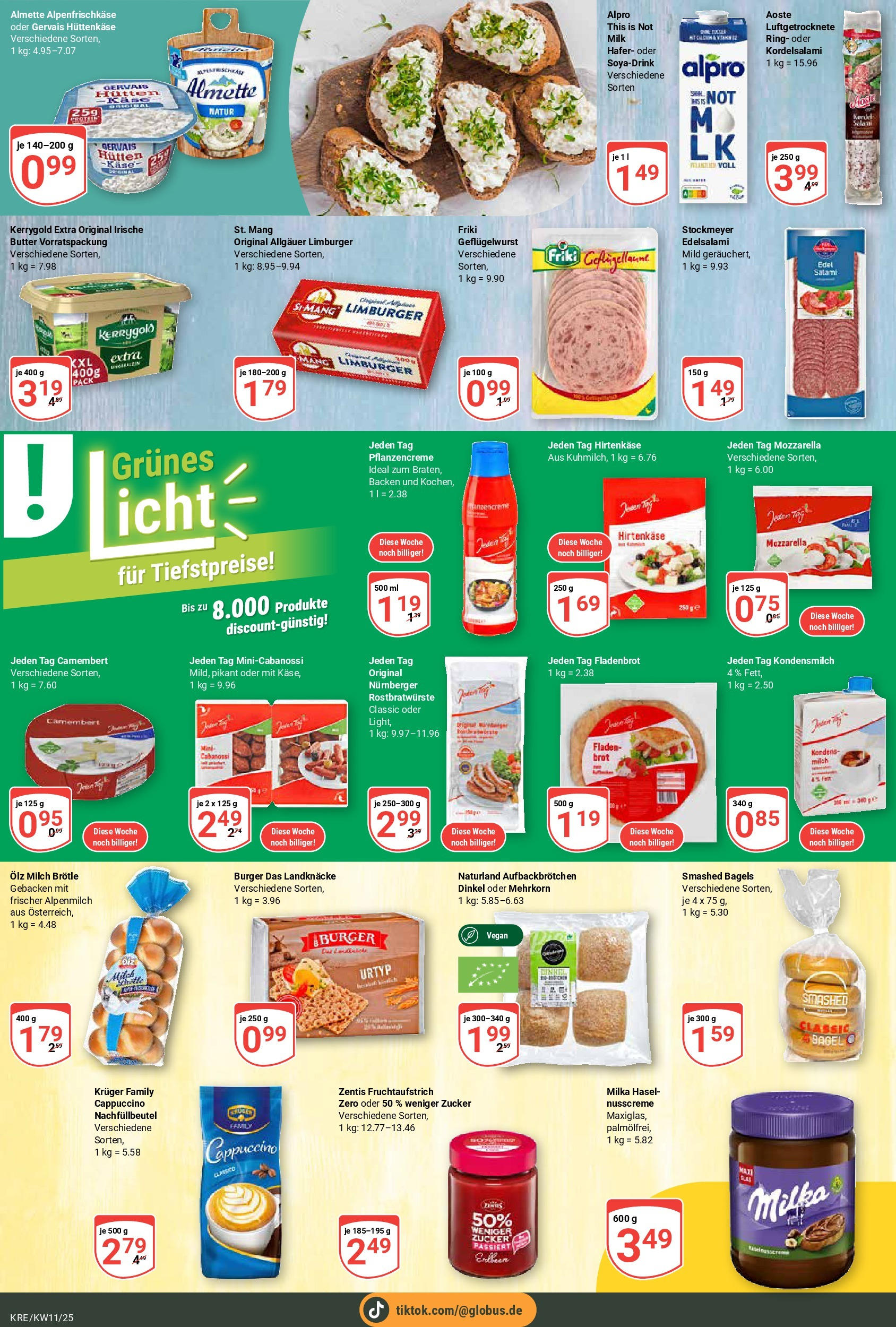 Globus - Globus: Wochenangebote (ab 09.03.2025) » Angebote online | Seite: 12 | Produkte: Mozzarella, Milka, Zucker, Kuchen