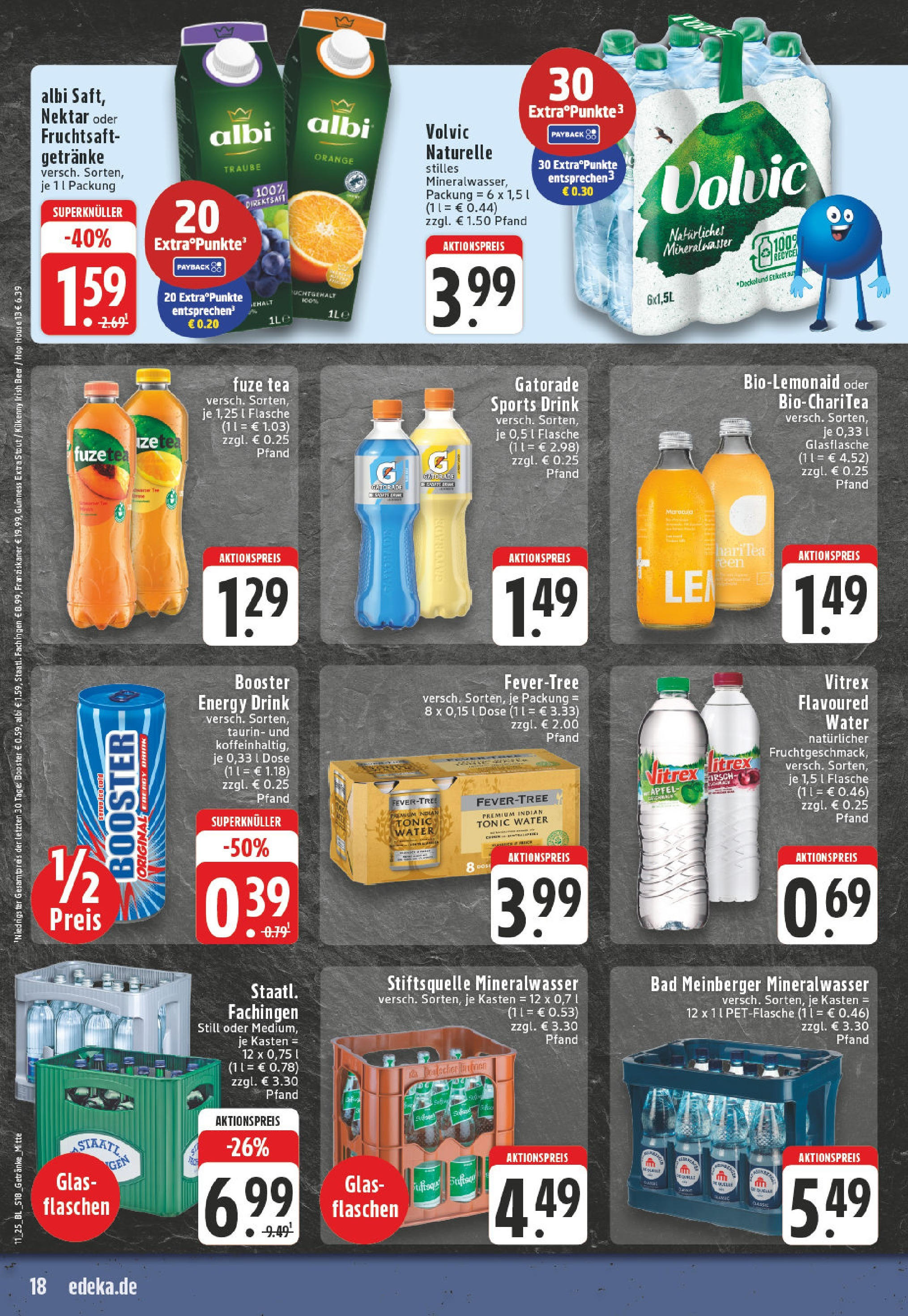 Edeka - EDEKA: Wochenangebote (ab 09.03.2025) » Angebote Online | Seite: 18 | Produkte: Fuze tea, Bad, Mineralwasser, Fruchtsaft