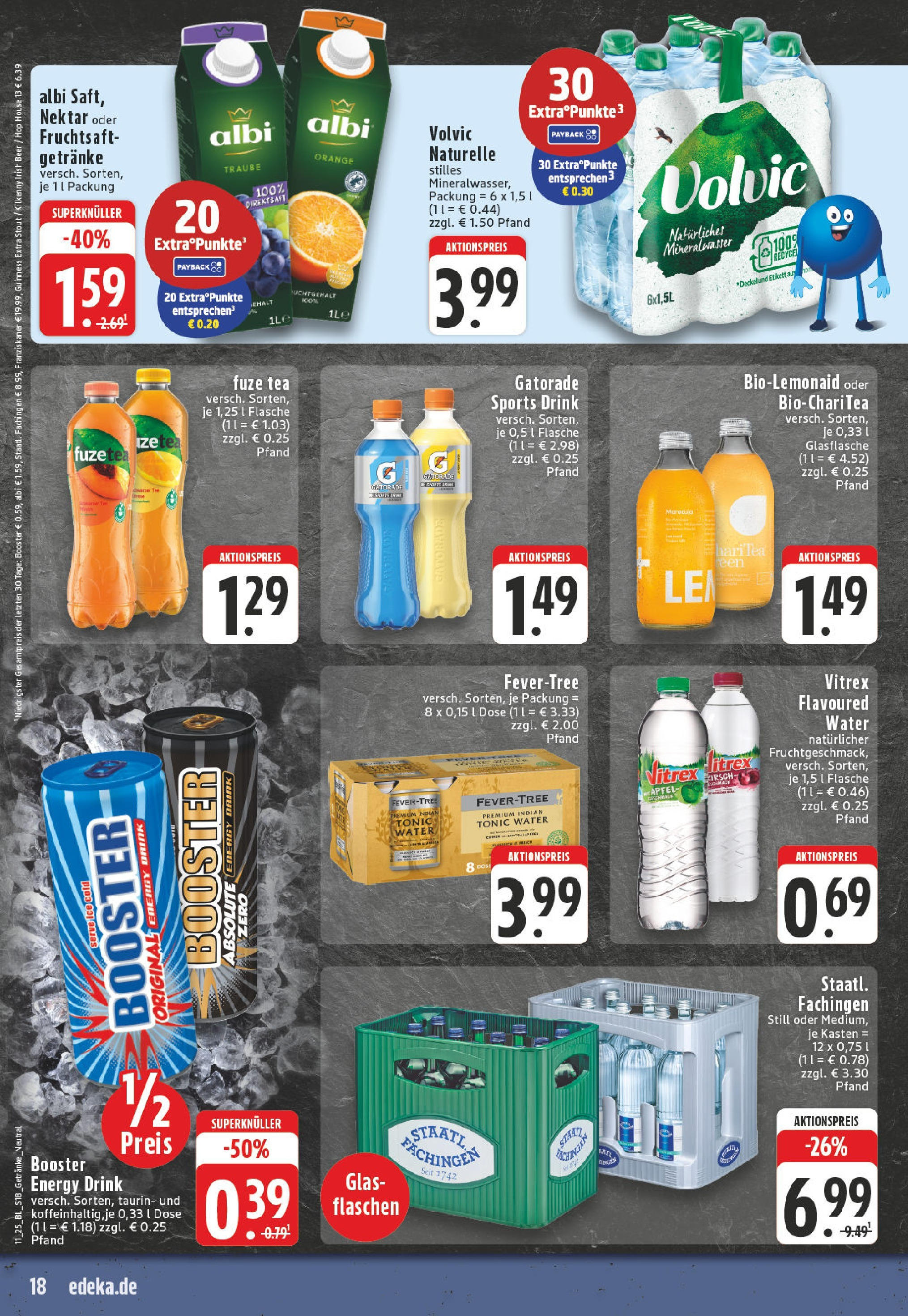 Edeka - EDEKA: Wochenangebote (ab 09.03.2025) » Angebote Online | Seite: 18 | Produkte: Fuze tea, Energy, Volvic, Fruchtsaft