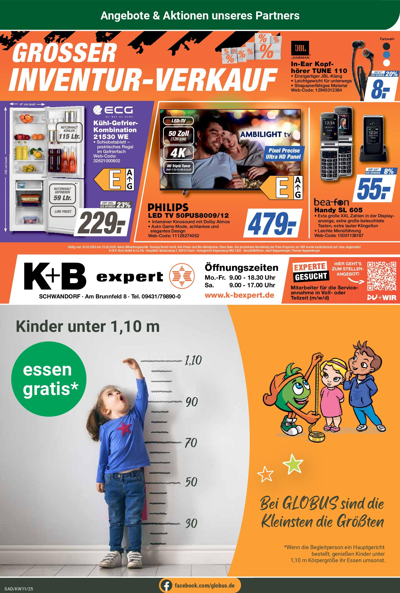 Globus - Globus: Wochenangebote (ab 09.03.2025) » Angebote online | Seite: 17 | Produkte: Philips, Brot, Uhr, TV