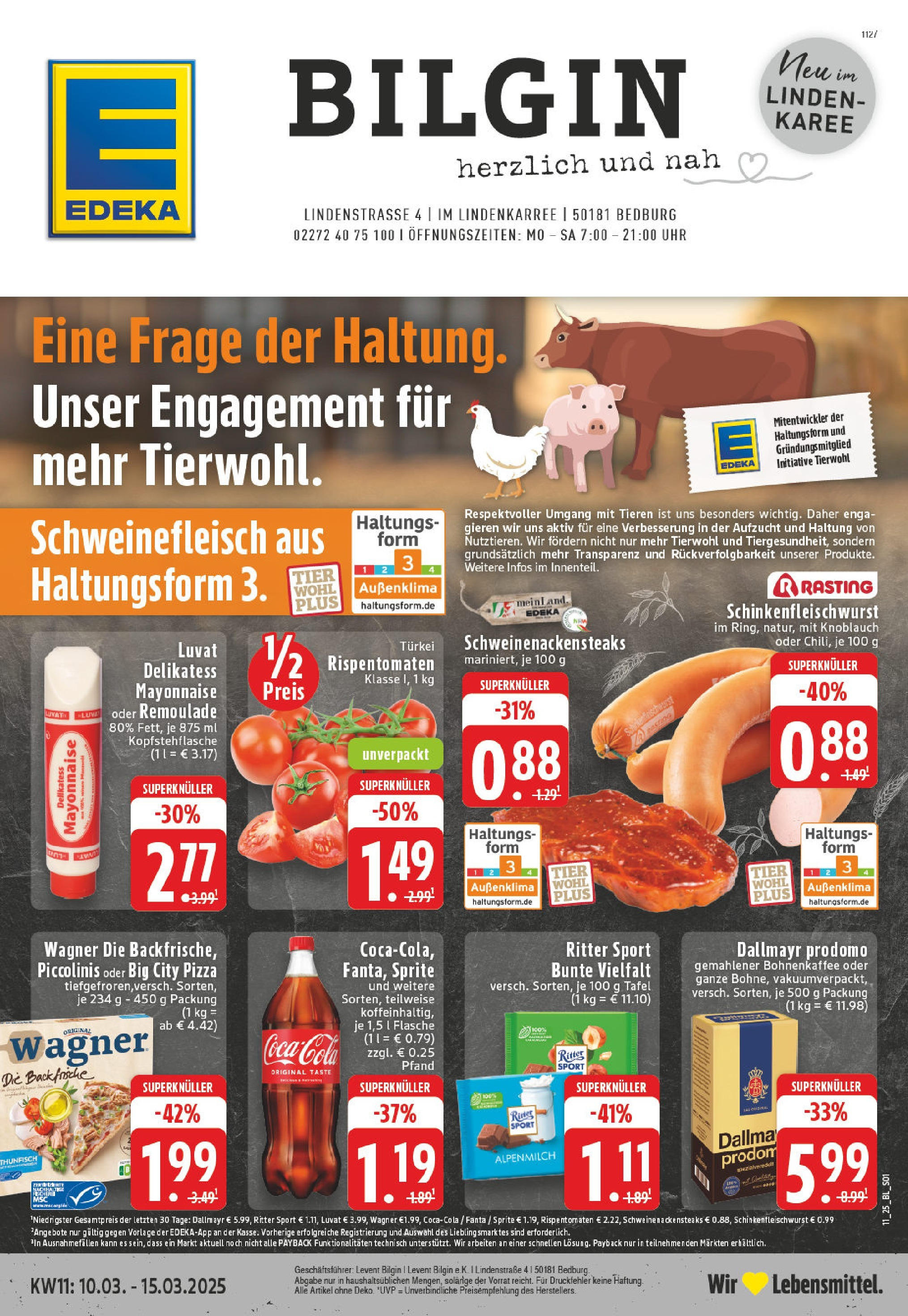 Edeka - EDEKA: Wochenangebote (ab 09.03.2025) » Angebote Online | Seite: 1 | Produkte: Coca cola, Sprite, Mayonnaise, Piccolinis