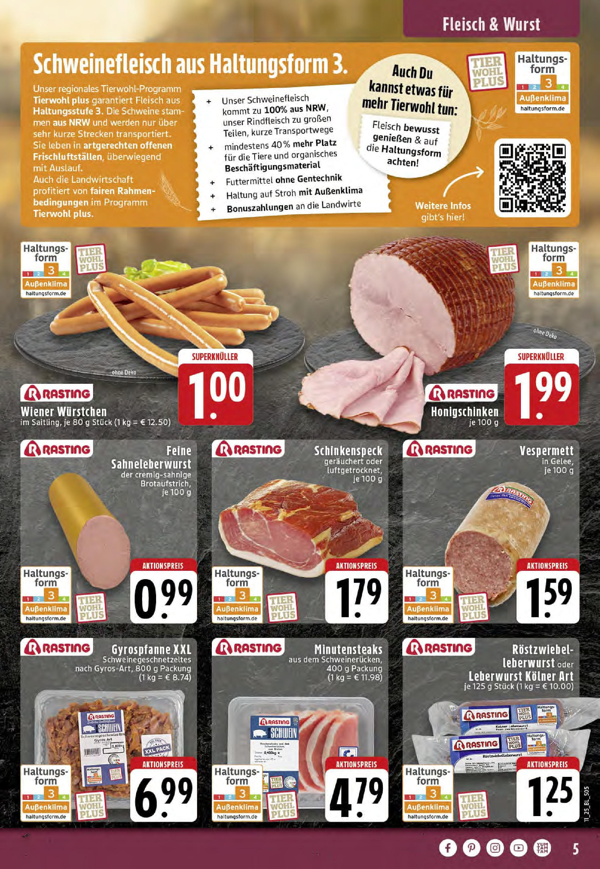 Edeka - EDEKA: Wochenangebote (ab 09.03.2025) » Angebote Online | Seite: 5 | Produkte: Wiener wurstchen, Wurst, Rindfleisch, Fleisch