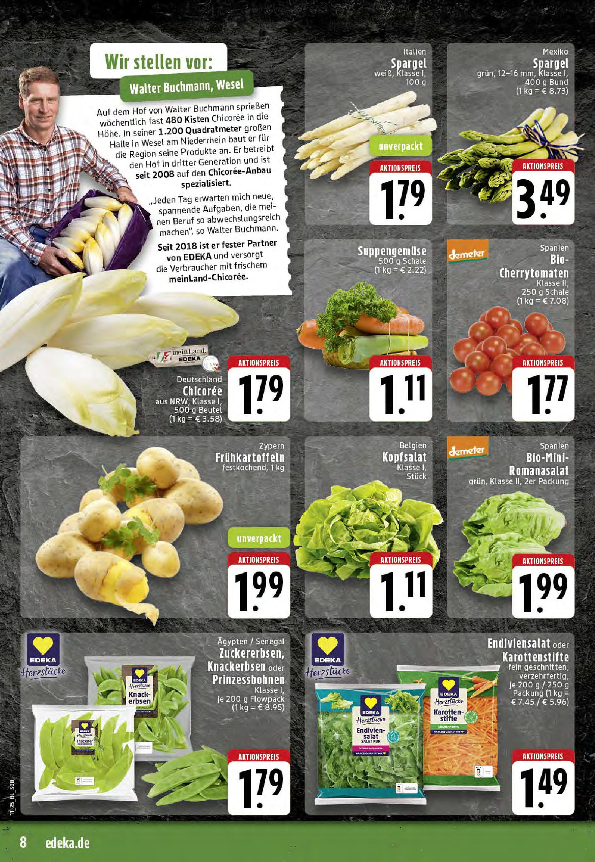 Edeka - EDEKA: Wochenangebote (ab 09.03.2025) » Angebote Online | Seite: 8 | Produkte: Spargel, Salat, Erbsen