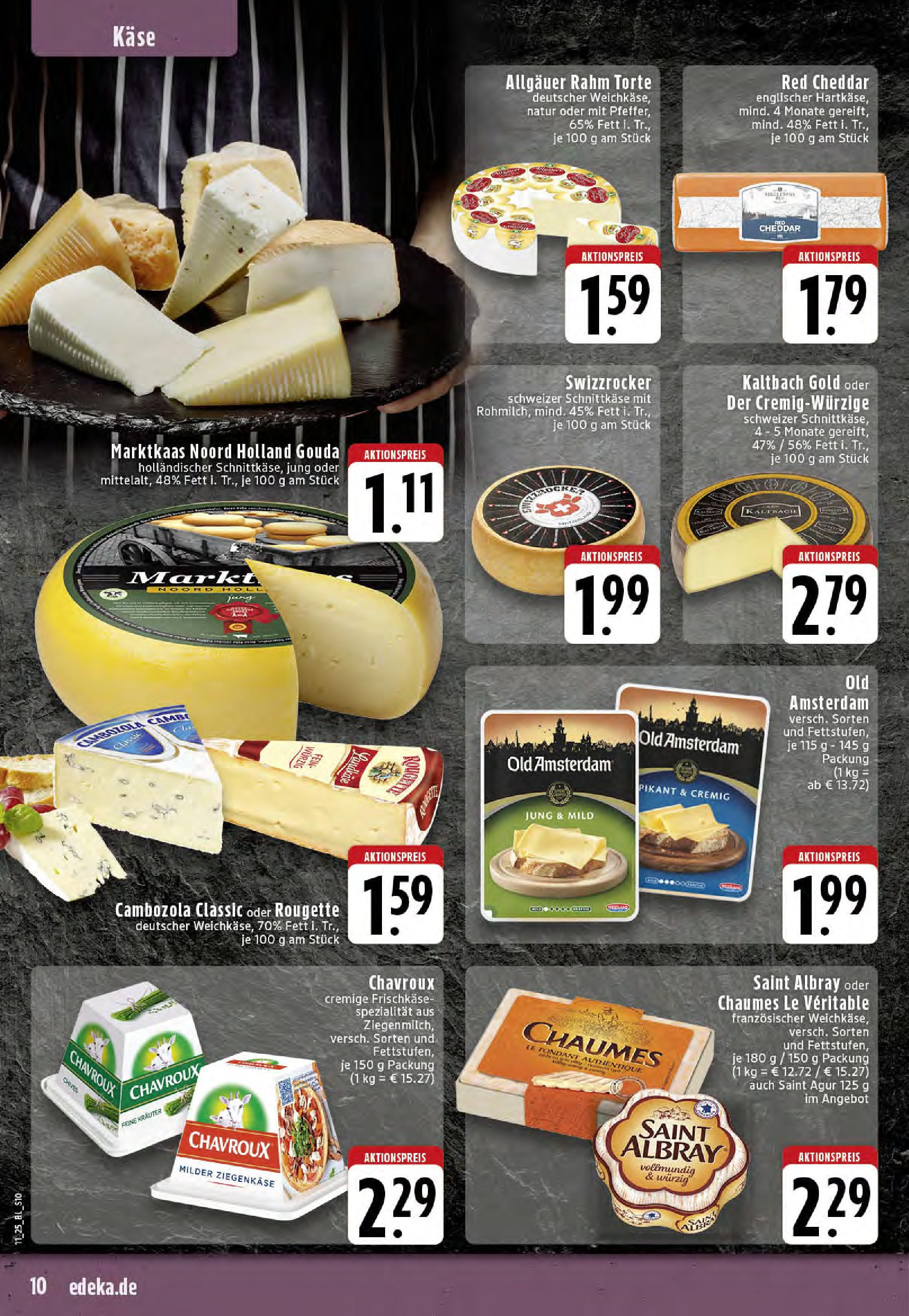 Edeka - EDEKA: Wochenangebote (ab 09.03.2025) » Angebote Online | Seite: 10 | Produkte: Käse, Gouda, Ziegenkäse