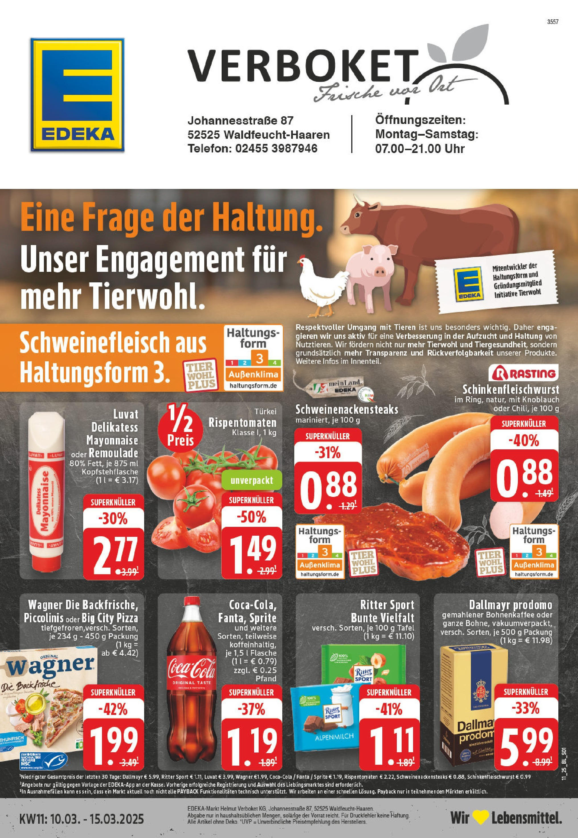 Edeka - EDEKA: Wochenangebote (ab 09.03.2025) » Angebote Online | Seite: 1 | Produkte: Cola, Pizza, Telefon, Uhr