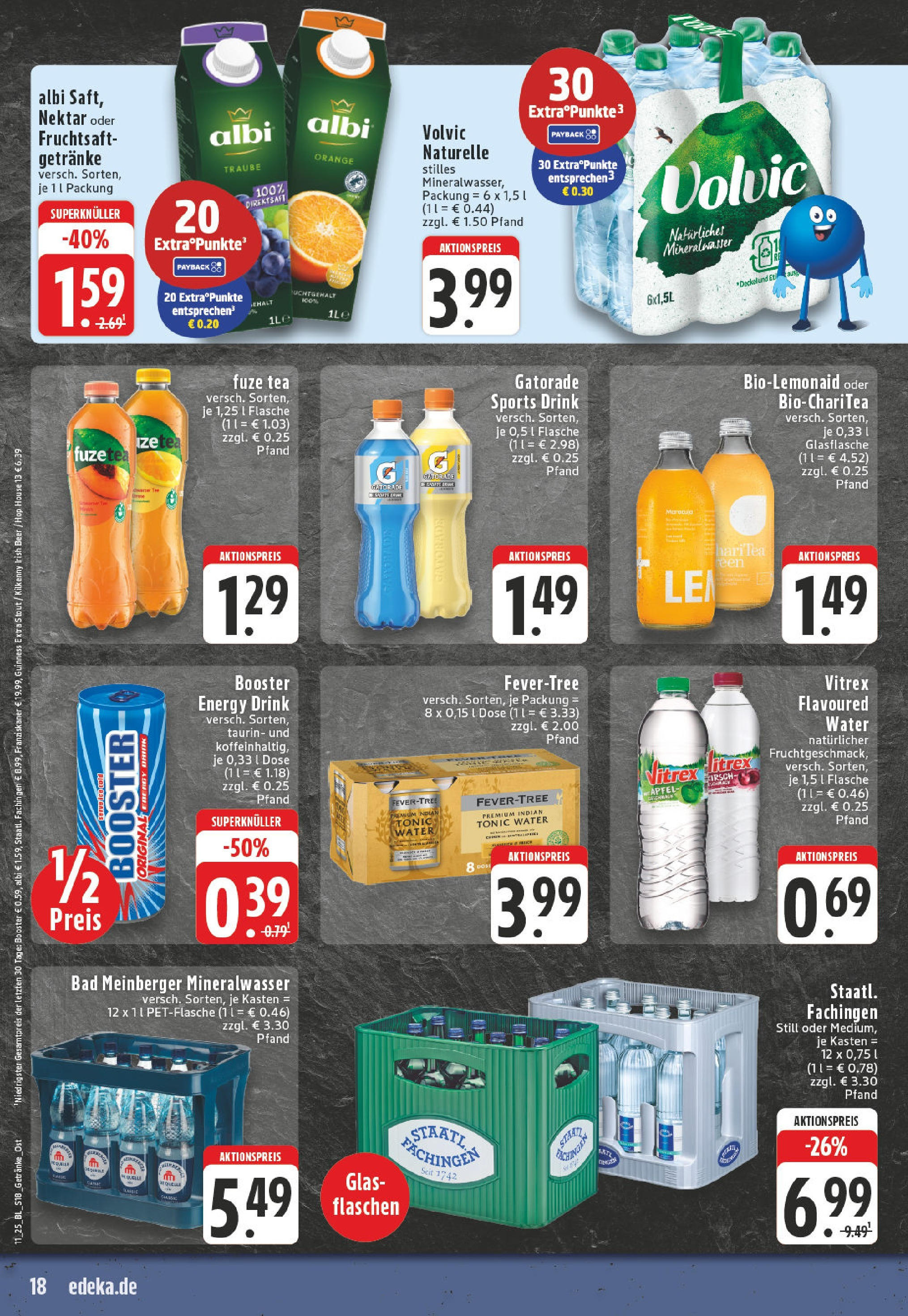 Edeka - EDEKA: Wochenangebote (ab 09.03.2025) » Angebote Online | Seite: 18 | Produkte: Bad, Mineralwasser, Volvic, Fruchtsaft