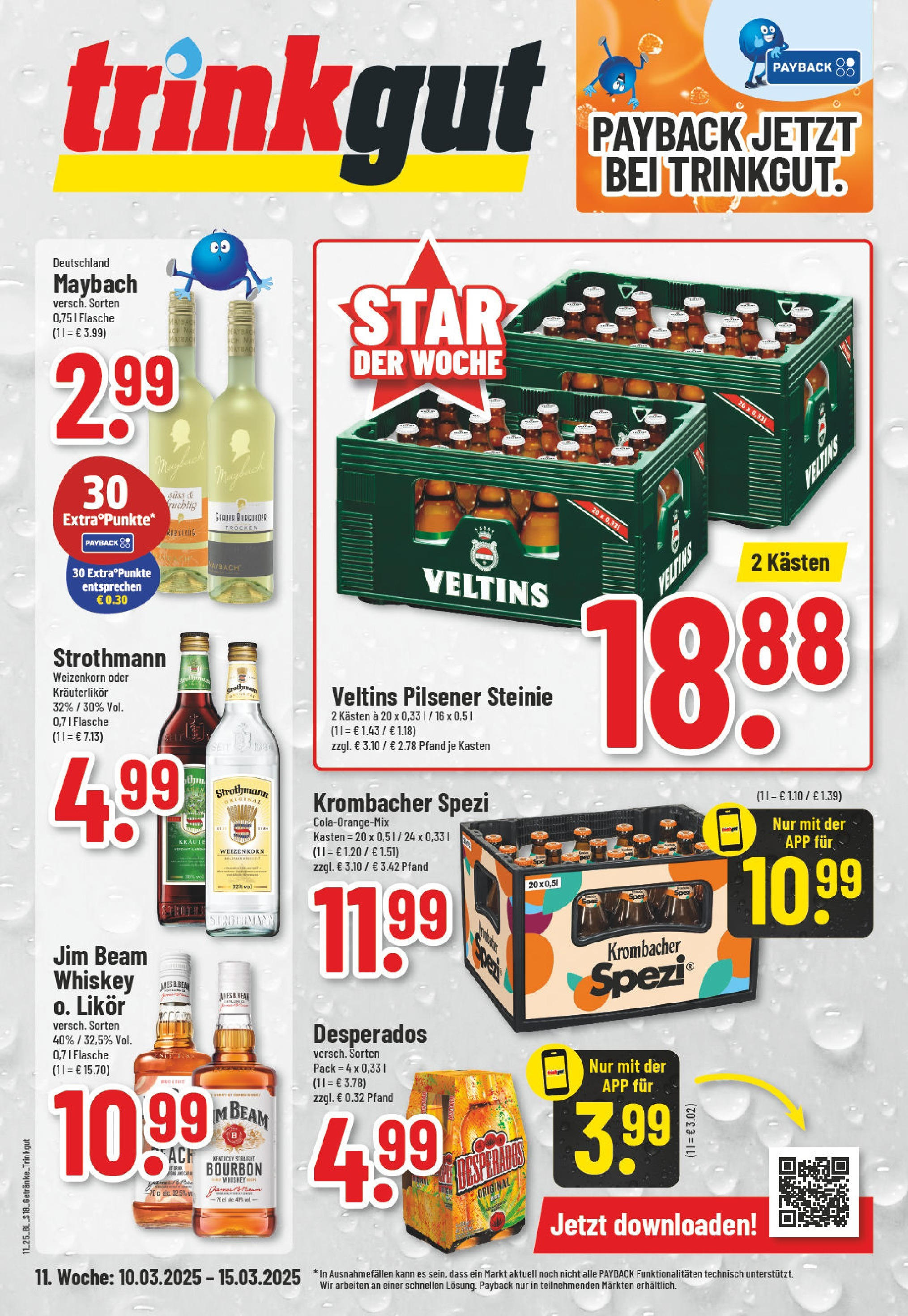 Edeka - EDEKA: Wochenangebote (ab 09.03.2025) » Angebote Online | Seite: 18 | Produkte: Jim beam, Desperados, Krombacher, Whiskey