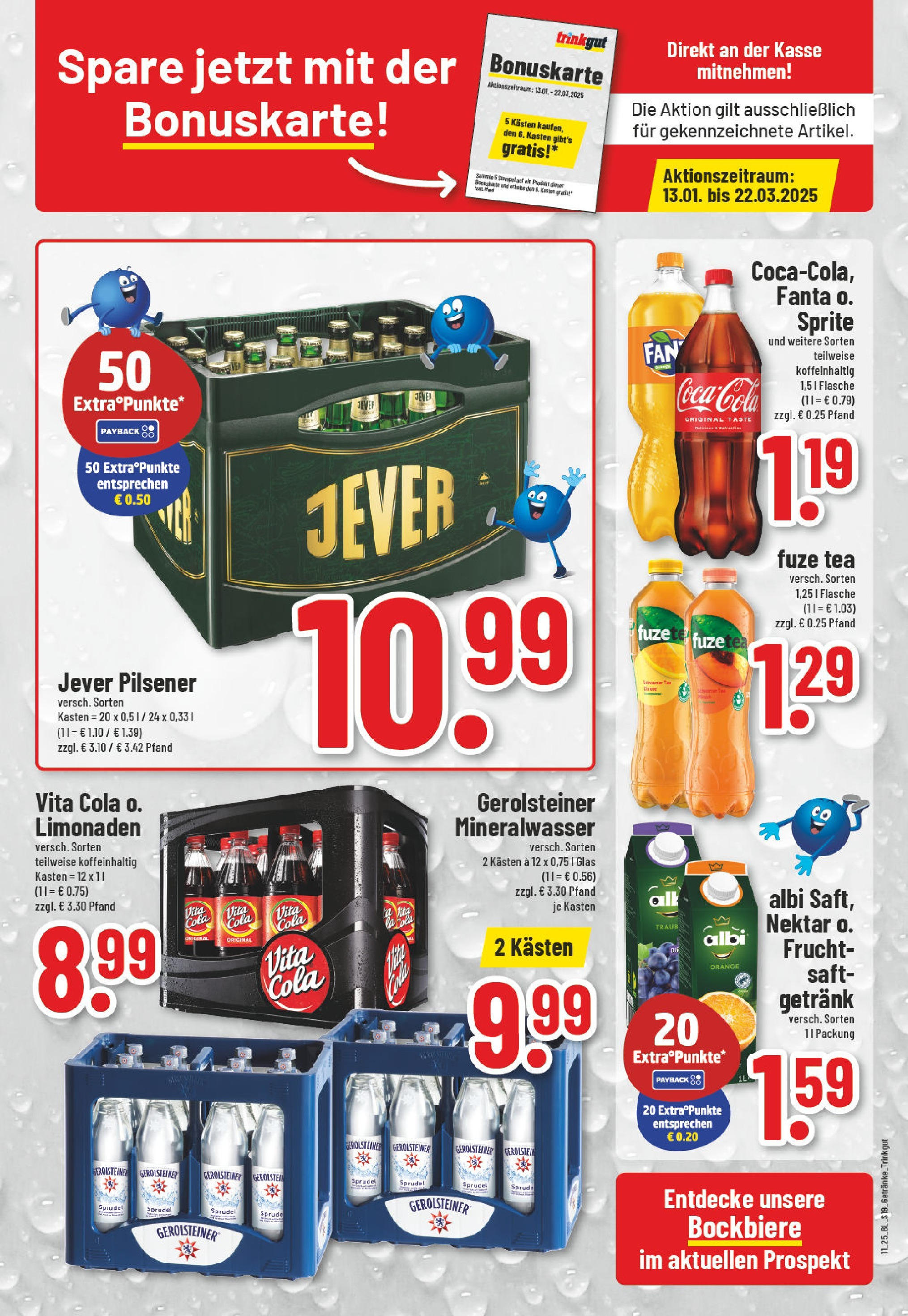 Edeka - EDEKA: Wochenangebote (ab 09.03.2025) » Angebote Online | Seite: 19 | Produkte: Fuze tea, Cola, Vita cola, Gerolsteiner