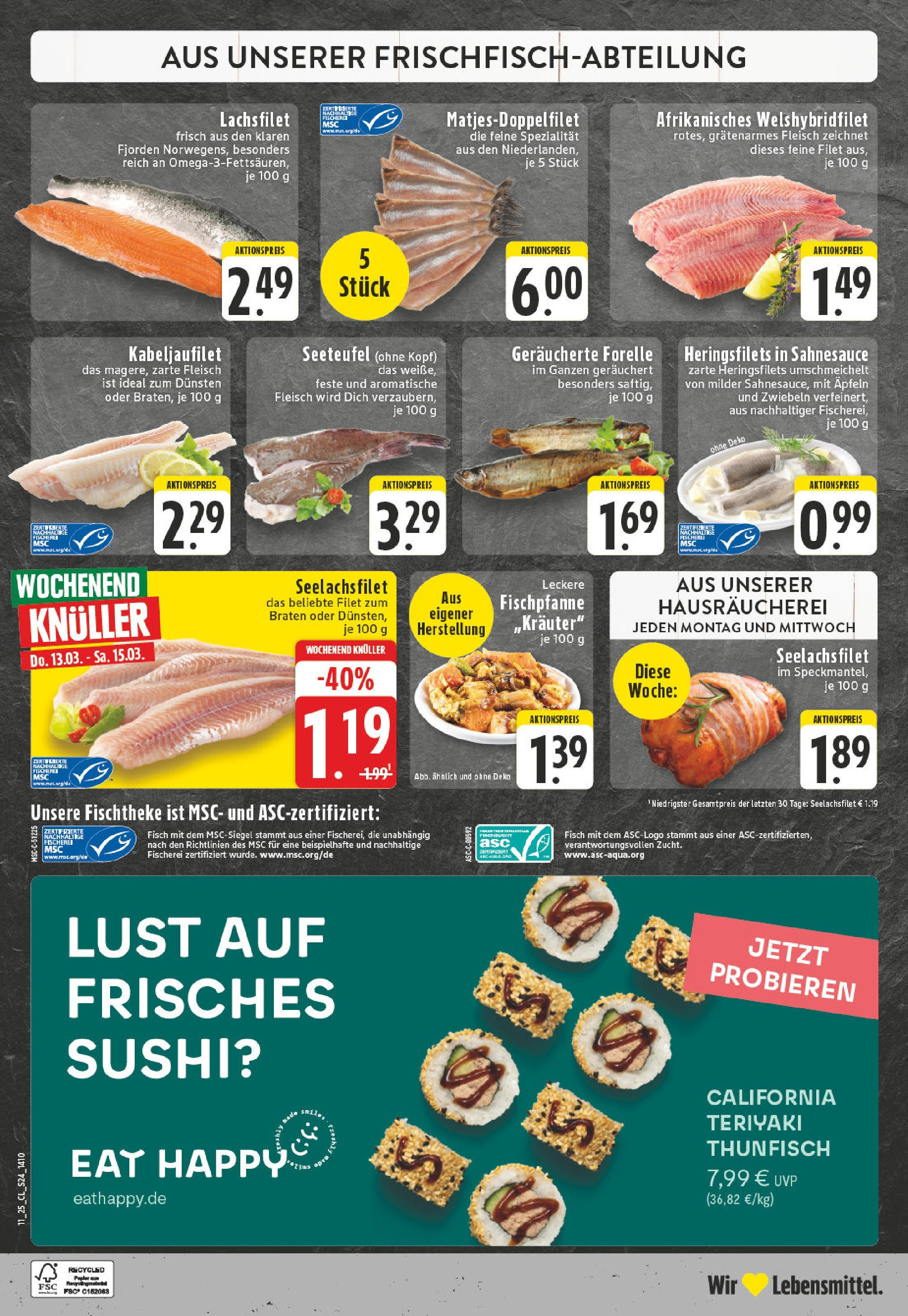 Edeka - EDEKA: Wochenangebote (ab 09.03.2025) » Angebote Online | Seite: 24 | Produkte: Thunfisch, Fisch, Zwiebeln, Fleisch