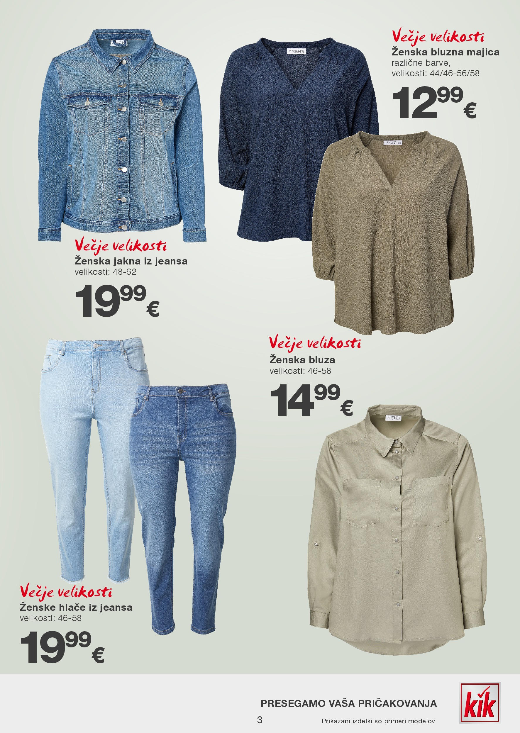 Kik katalog veljaven od 10.03.2025 | Stran: 3 | Izdelki: Majica, Bluza, Jakna, Hlace