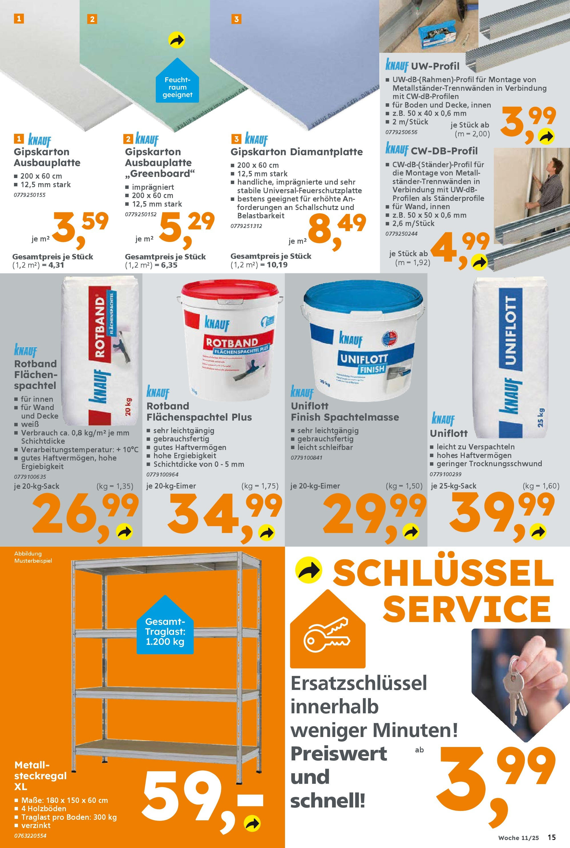 Globus Baumarkt - Globus Baumarkt: Wochenangebote (ab 09.03.2025) zum Blättern | Seite: 15 | Produkte: Decke, Finish