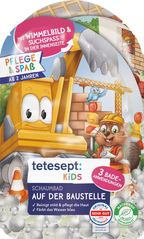 tetesept: KIDS Schaumbad Auf der Baustelle (3x40 ml)