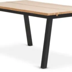 JYSK Masă SKOVLUNDE 90x160 stejar natur/negru