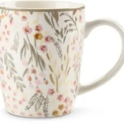 JYSK Cană EMIL Ø8x10cm 350ml cu flori