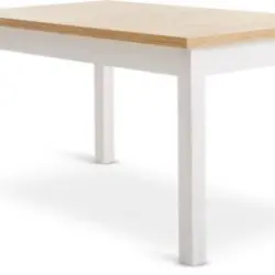 JYSK Masă MARKSKEL 90x150/193 alb/stejar natur