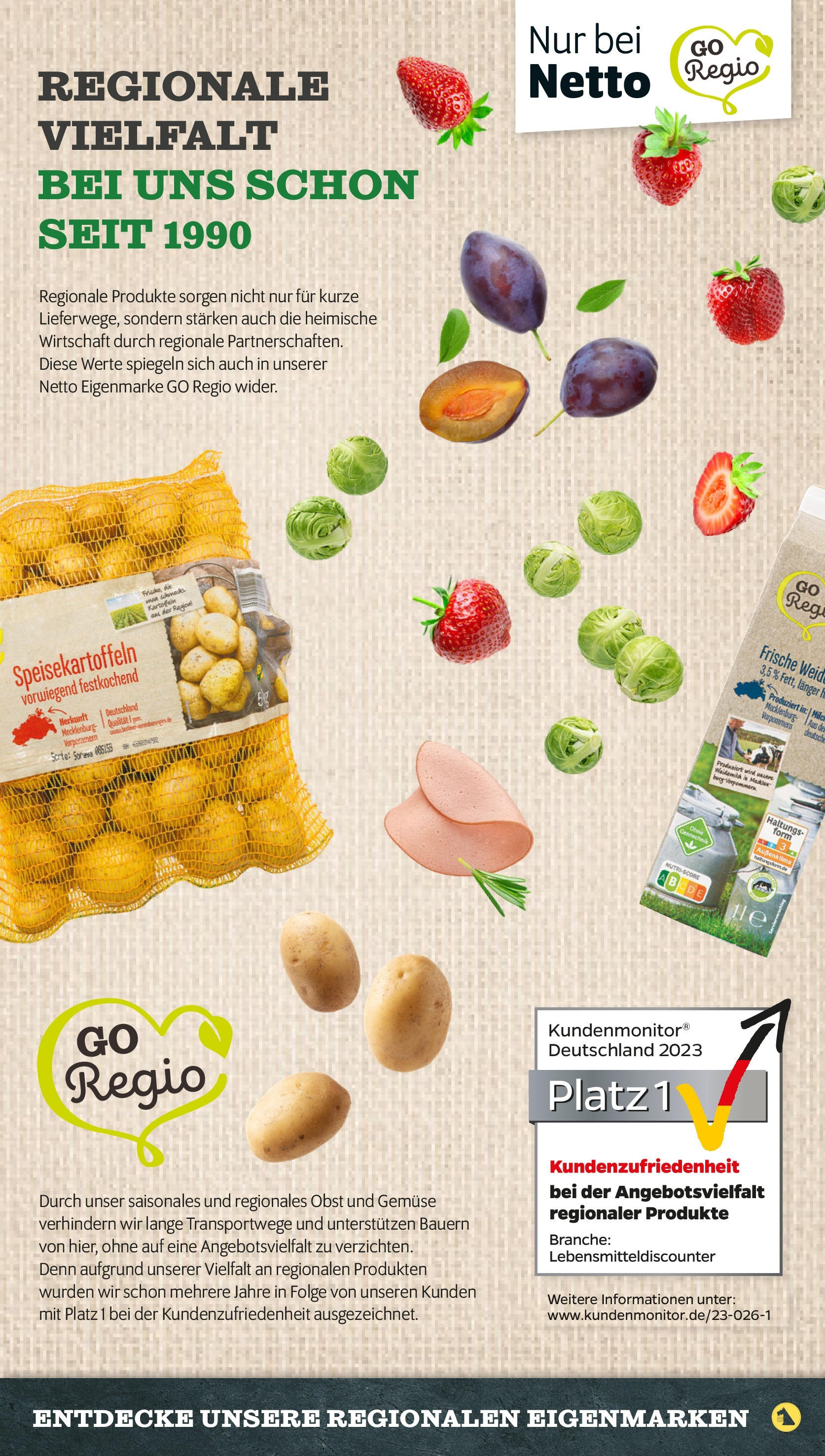 Netto - Netto APS : Wochenangebote ab 27.04.2025 → Angebote nächste Woche | Seite: 40 | Produkte: Gemüse, Obst