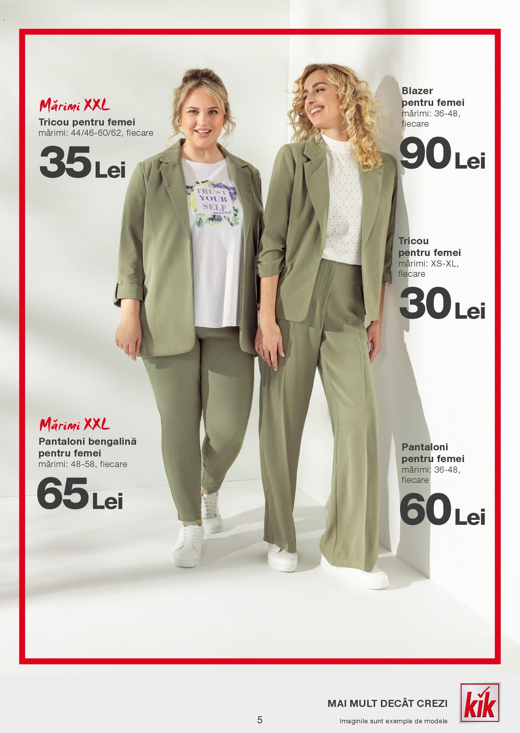 Kik catalog 10.03.2025 - Online magazin Romania | Pagină: 5 | Produse: Tricou, Pantaloni