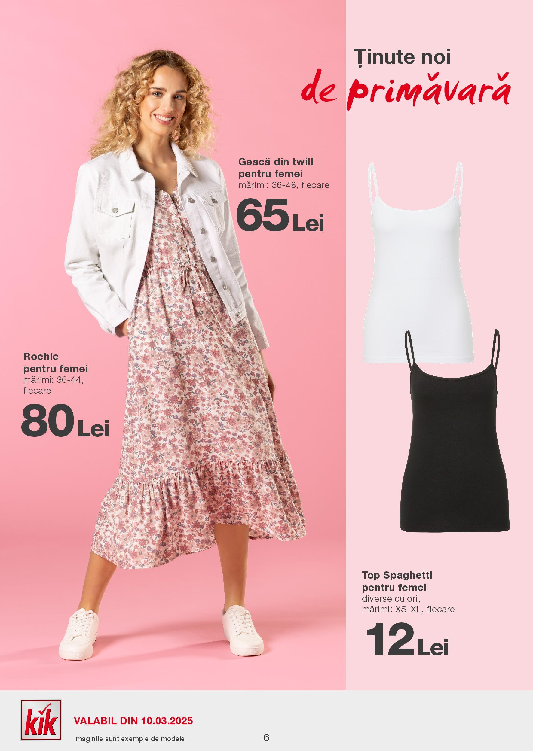 Kik catalog 10.03.2025 - Online magazin Romania | Pagină: 6 | Produse: Rochie, Top, Geacă