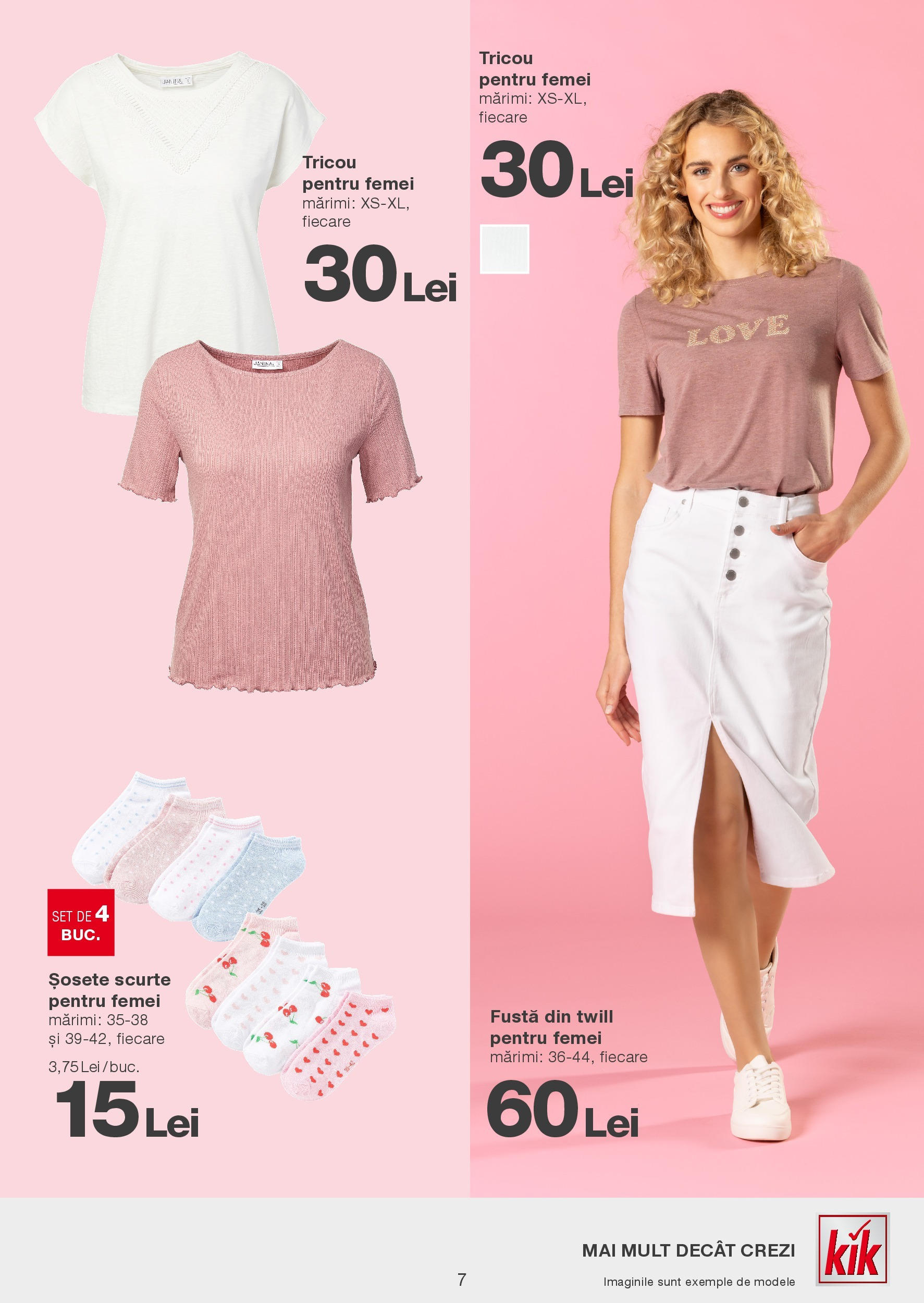 Kik catalog 10.03.2025 - Online magazin Romania | Pagină: 7 | Produse: Tricou, Șosete