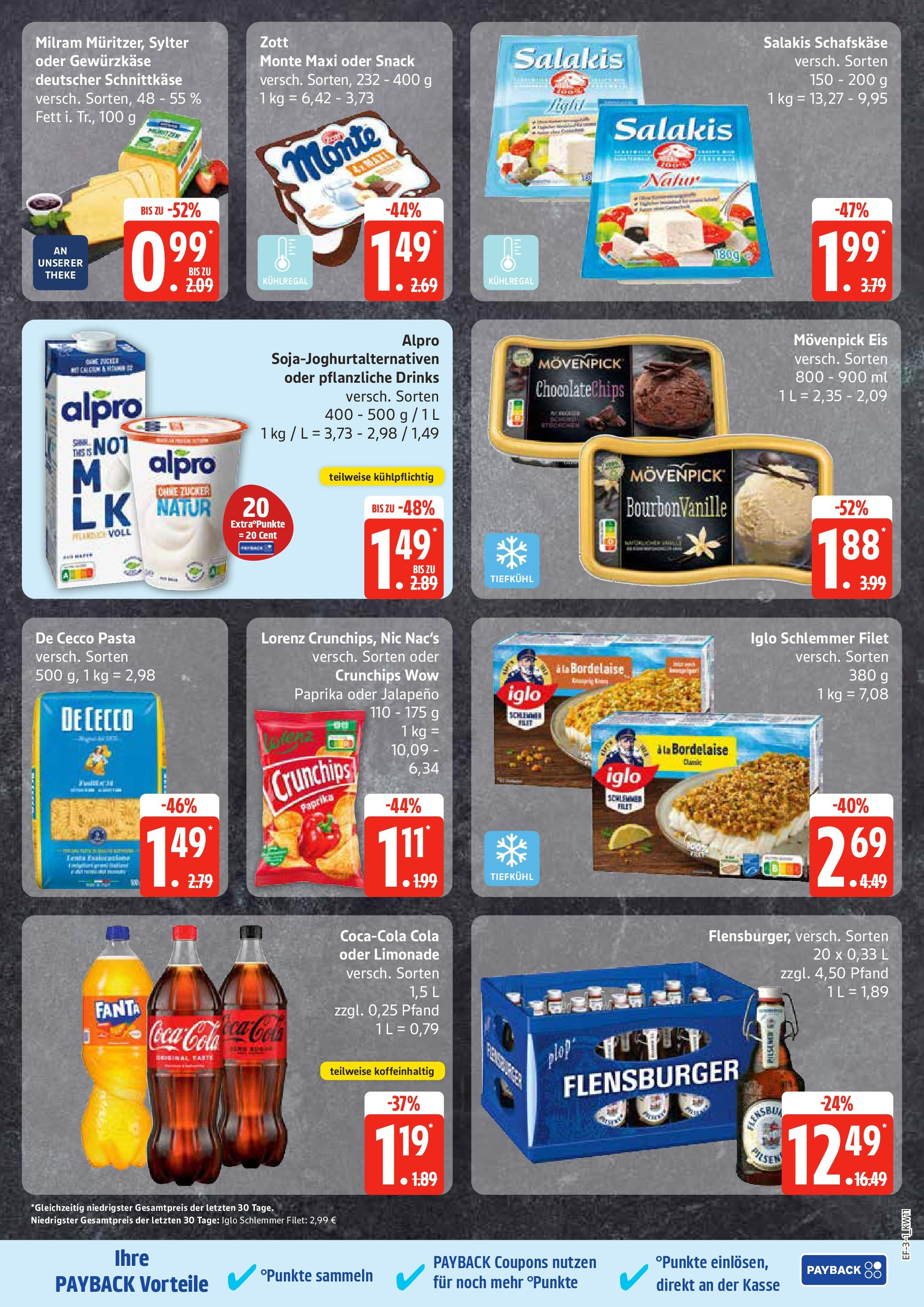 Edeka - EDEKA: Wochenangebote (ab 09.03.2025) » Angebote Online | Seite: 3 | Produkte: Cola, Movenpick eis, Salakis, Schafskase