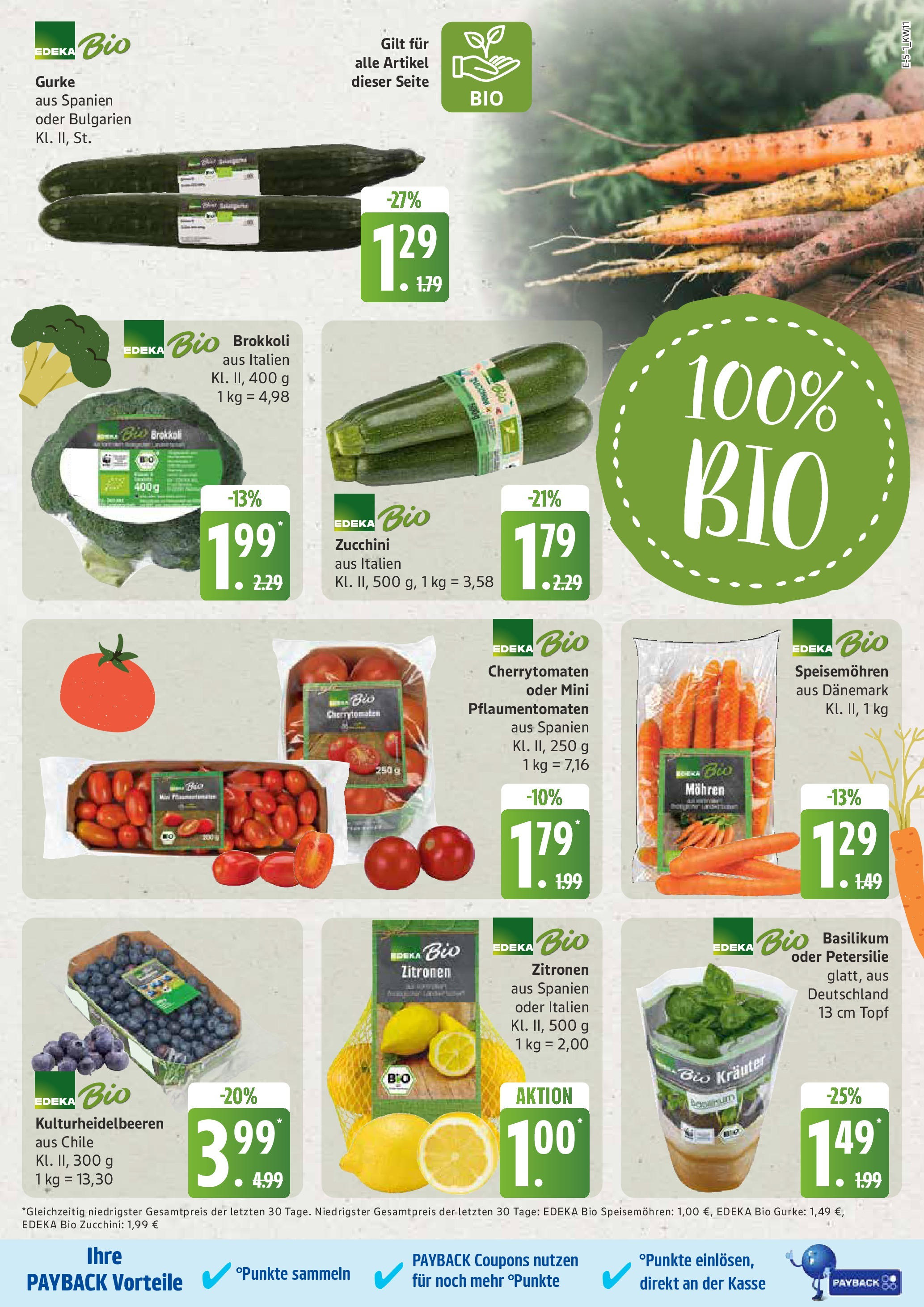 Edeka - EDEKA: Wochenangebote (ab 09.03.2025) » Angebote Online | Seite: 5 | Produkte: Mohren, Petersilie, Zucchini, Zitronen