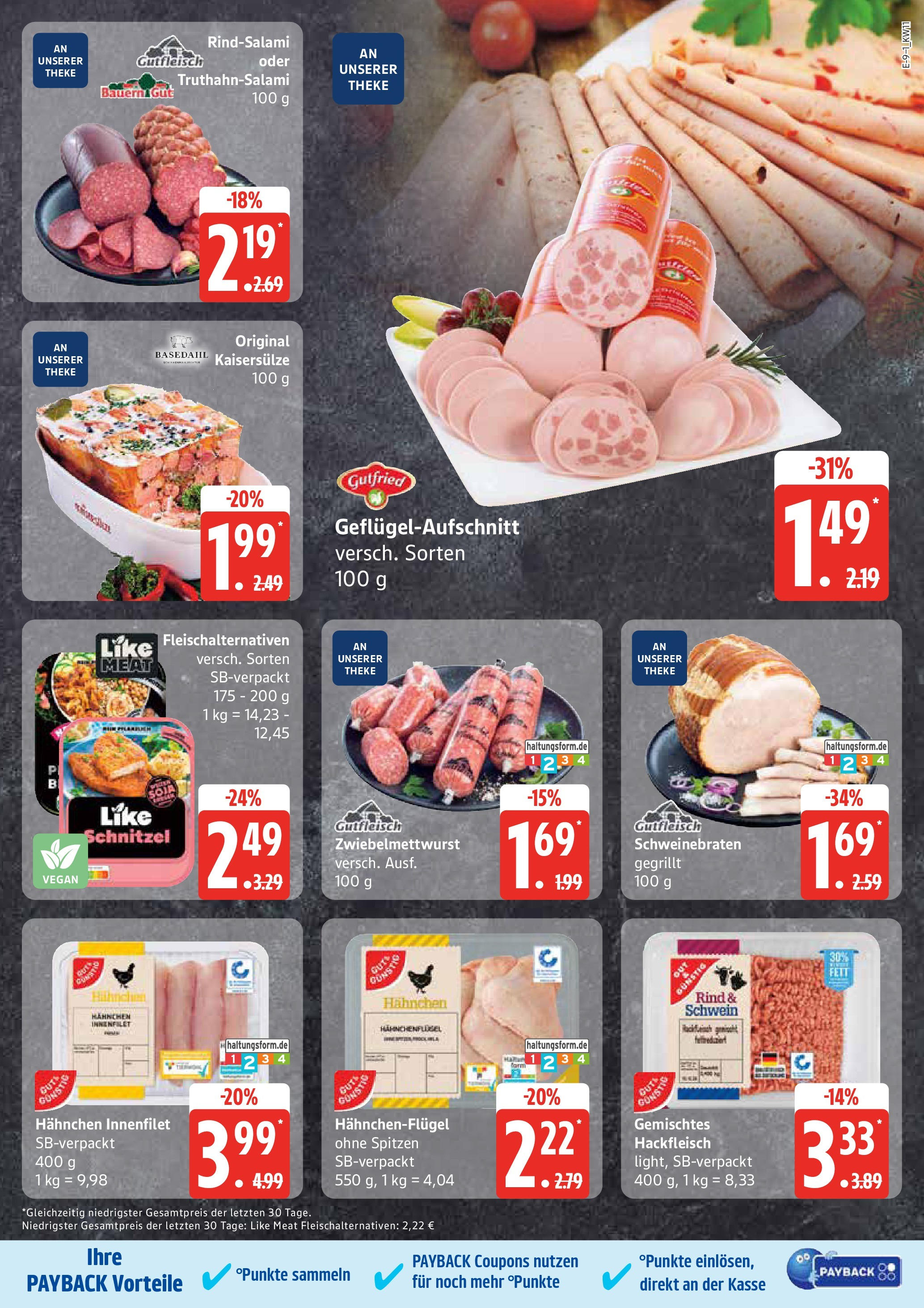 Edeka - EDEKA: Wochenangebote (ab 09.03.2025) » Angebote Online | Seite: 9 | Produkte: Theke, Schnitzel, Like meat, Hackfleisch