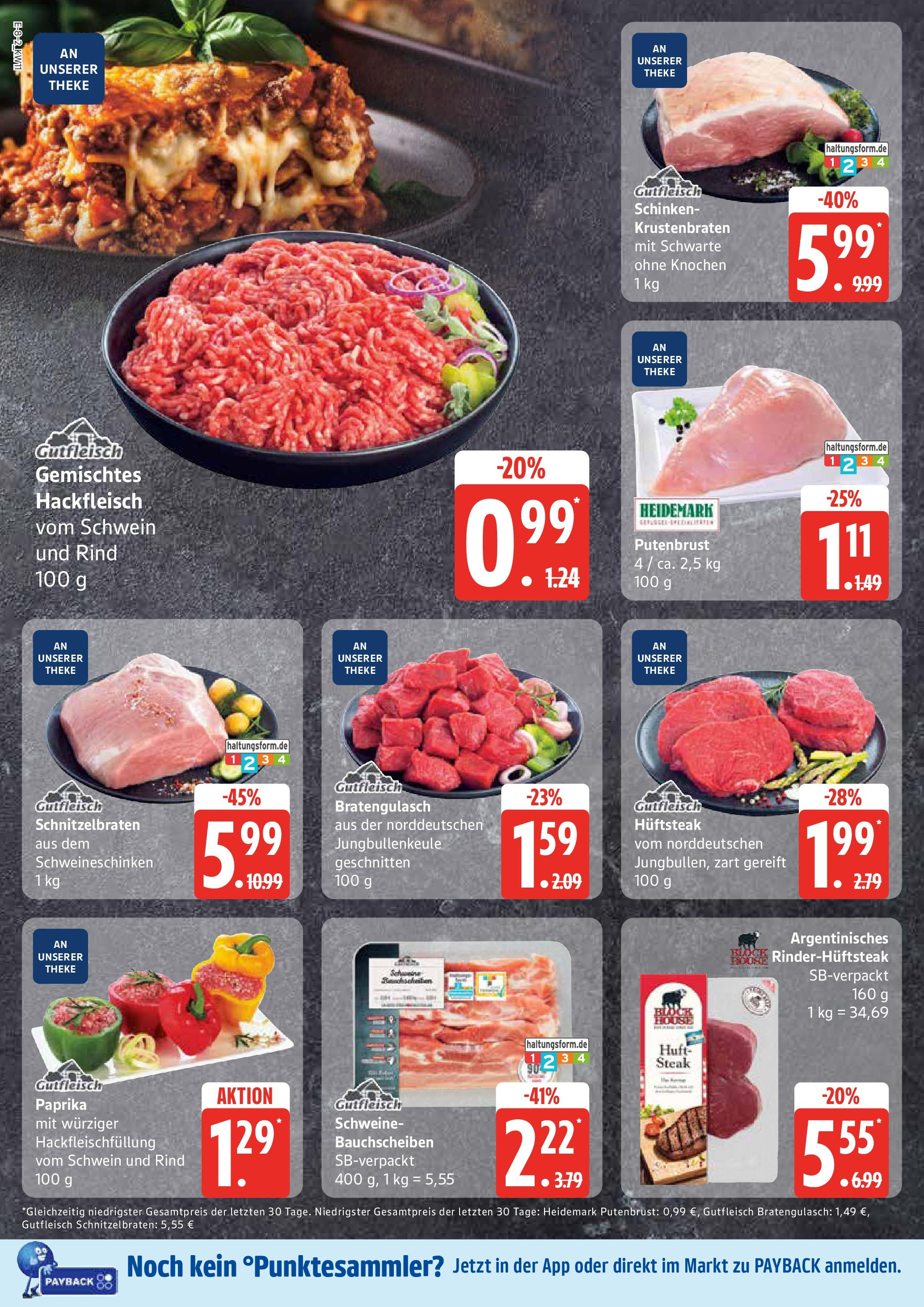 Marktkauf - Marktkauf: Wochenangebote (ab 09.03.2025) » Angebote online | Seite: 8 | Produkte: Paprika, Schinken, Steak, Hackfleisch