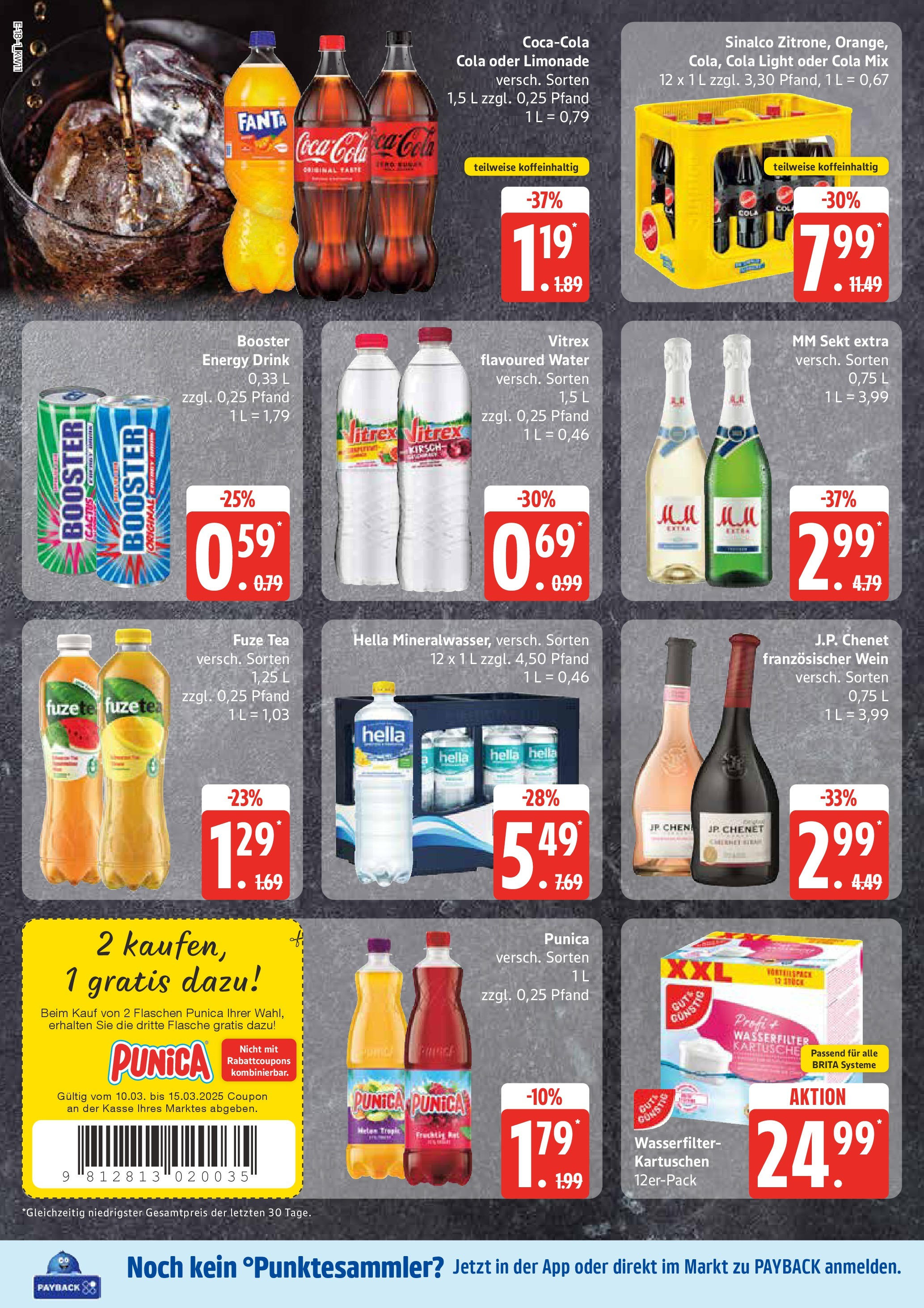 Marktkauf - Marktkauf: Wochenangebote (ab 09.03.2025) » Angebote online | Seite: 18 | Produkte: Coca cola, Energy, Sekt, Wein