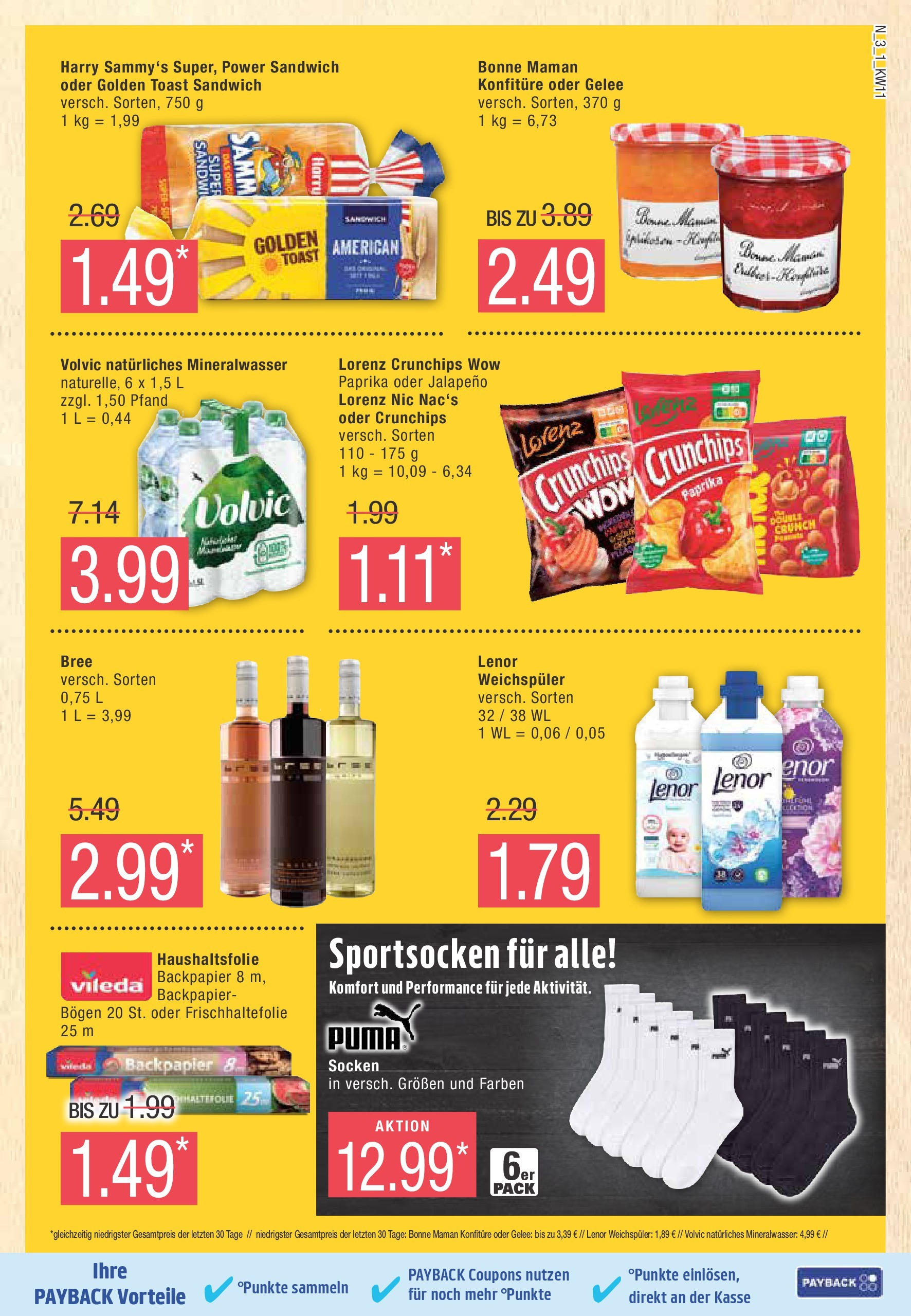 Marktkauf - Marktkauf: Wochenangebote (ab 09.03.2025) » Angebote online | Seite: 3 | Produkte: Toast, Mineralwasser, Lorenz crunchips, Volvic