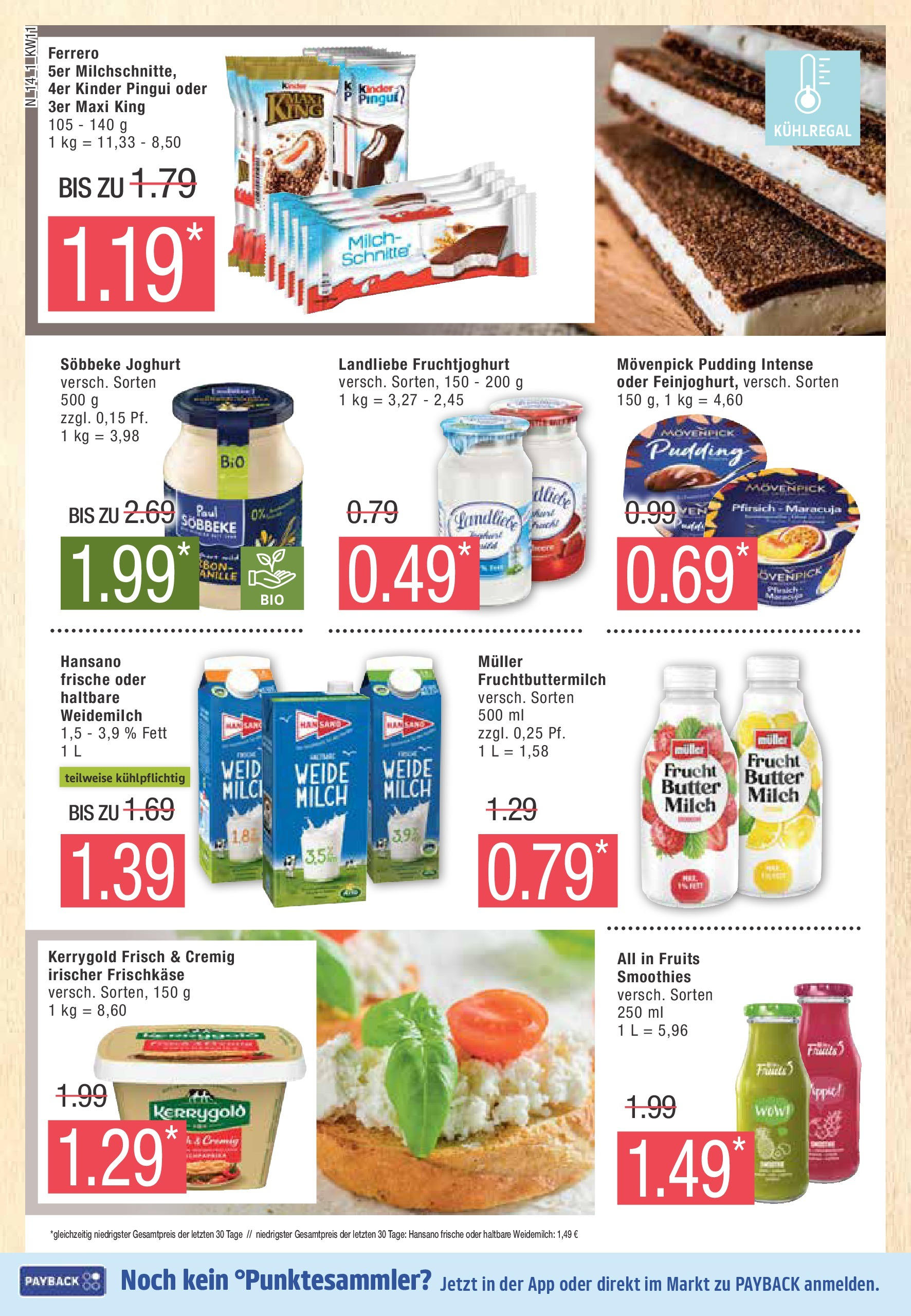 Marktkauf - Marktkauf: Wochenangebote (ab 09.03.2025) » Angebote online | Seite: 14 | Produkte: Spiel, Milch, Butter, Frischkase