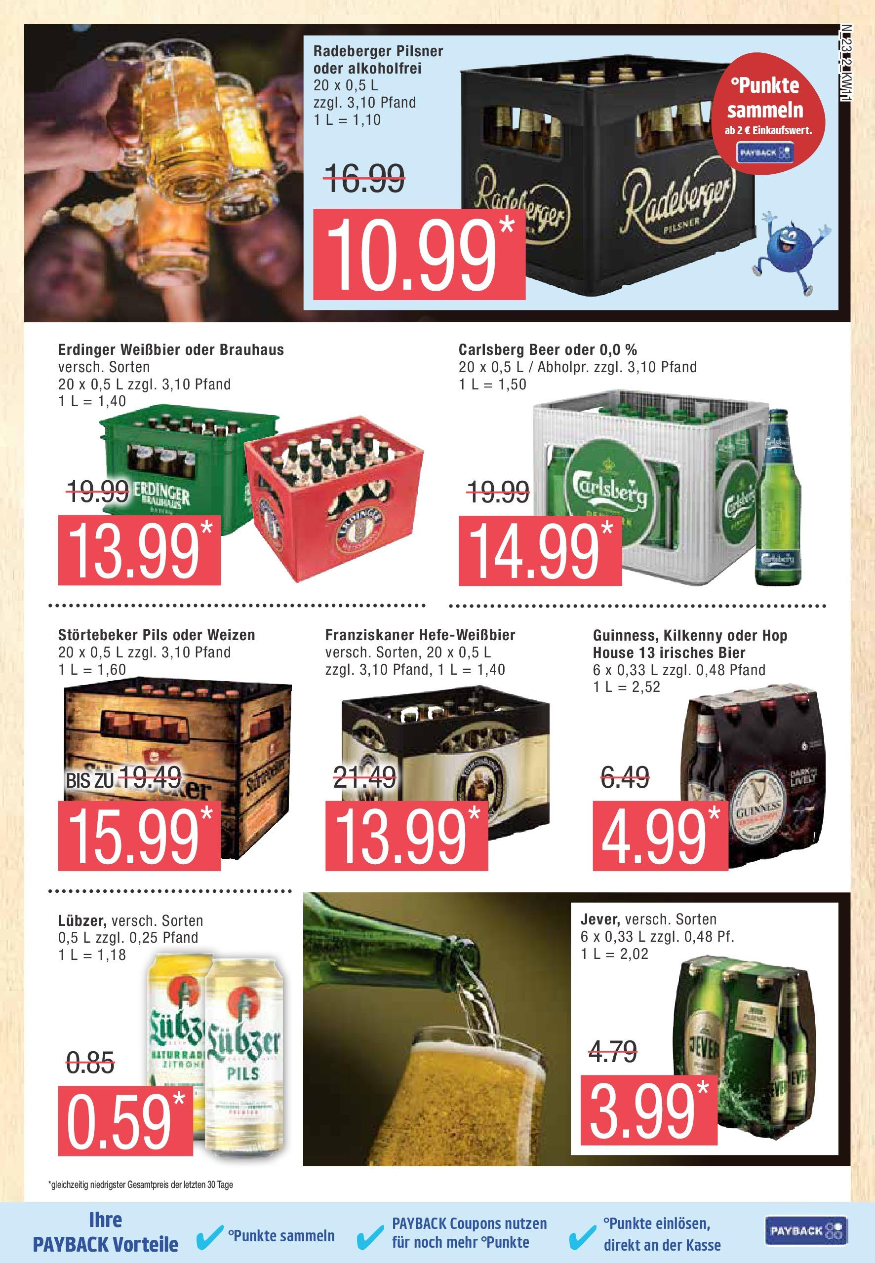 Marktkauf - Marktkauf: Wochenangebote (ab 09.03.2025) » Angebote online | Seite: 23 | Produkte: Erdinger, Carlsberg, Weißbier, Pils