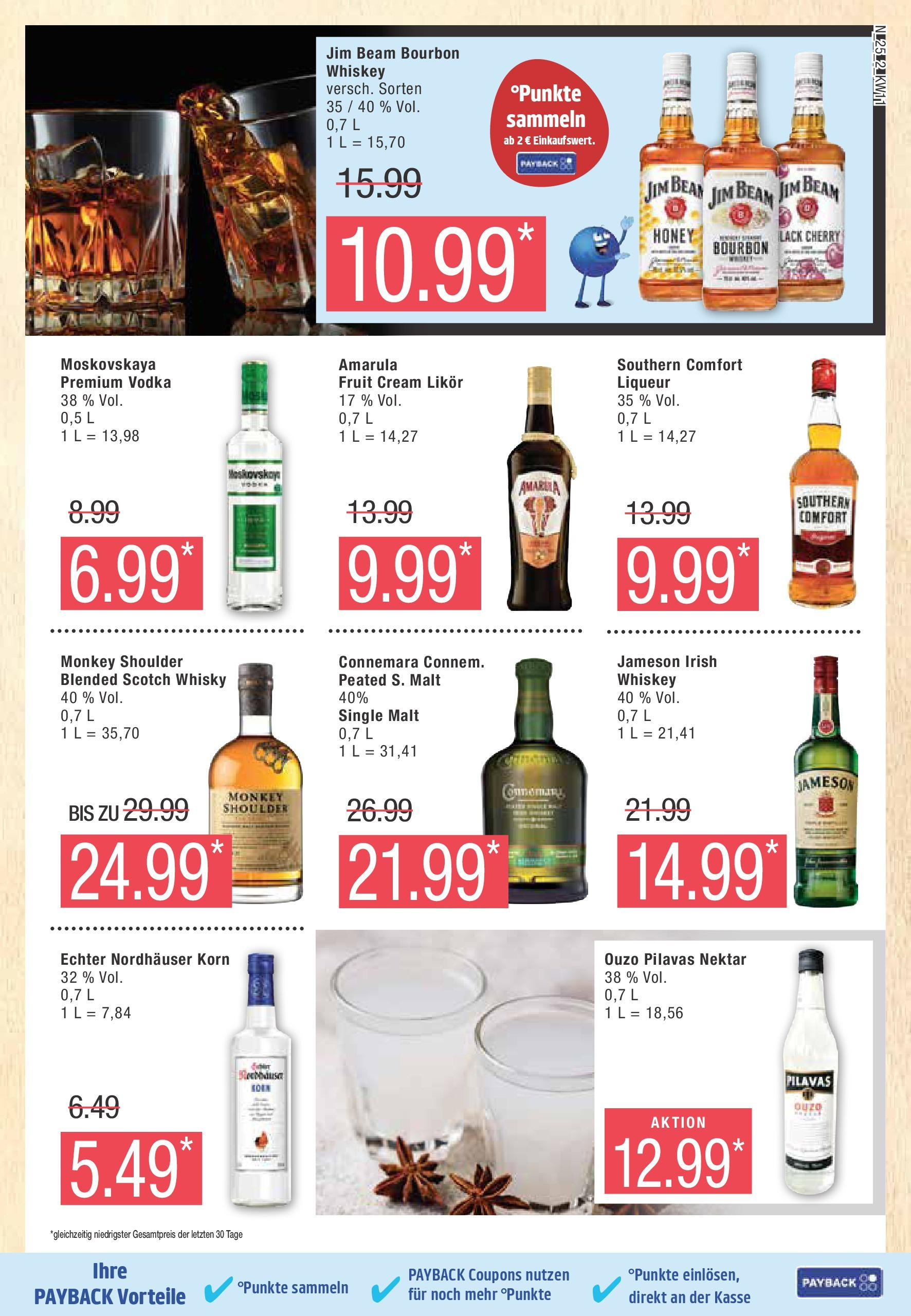 Marktkauf - Marktkauf: Wochenangebote (ab 09.03.2025) » Angebote online | Seite: 25 | Produkte: Likör, Southern comfort, Vodka, Whiskey