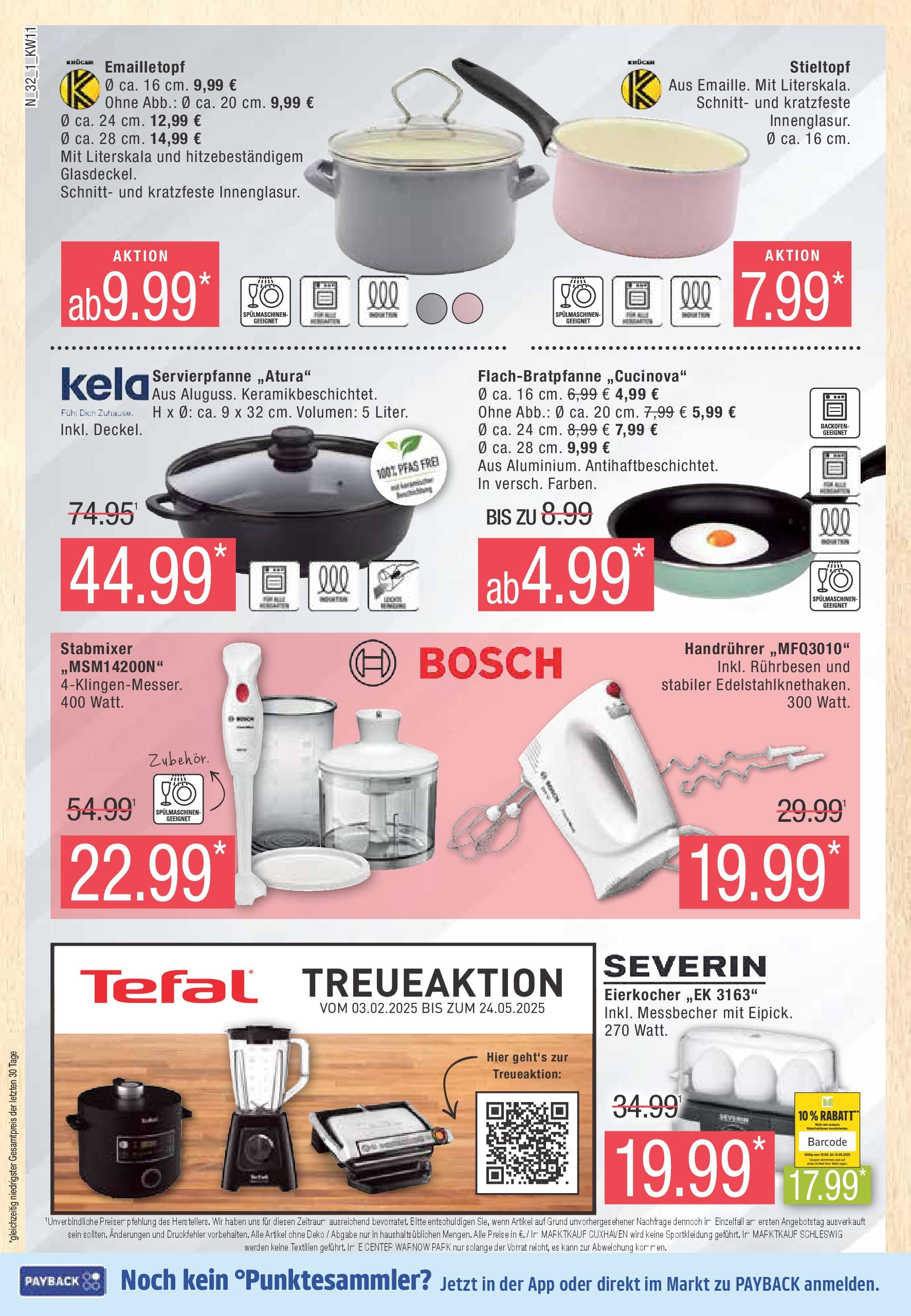 Marktkauf - Marktkauf: Wochenangebote (ab 09.03.2025) » Angebote online | Seite: 32 | Produkte: Bosch, Rührbesen, Stabmixer