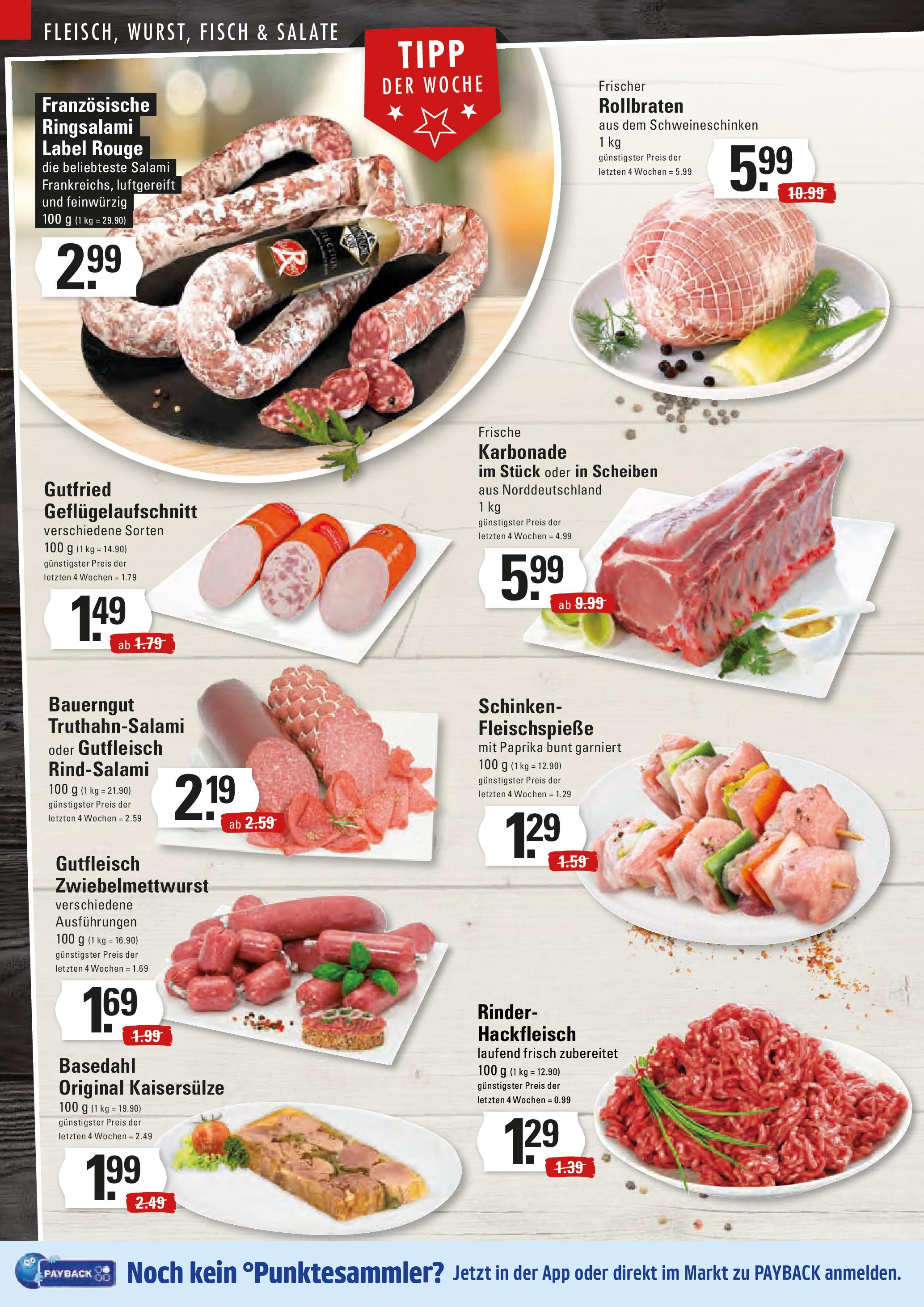 Edeka - EDEKA: Wochenangebote (ab 09.03.2025) » Angebote Online | Seite: 4 | Produkte: Rouge, Bauerngut, Salami, Schinken